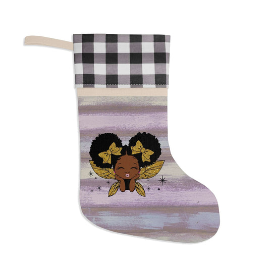 Smooches Christmas Stocking | African American LiL Girl Xmas Candy Bag, Brand63