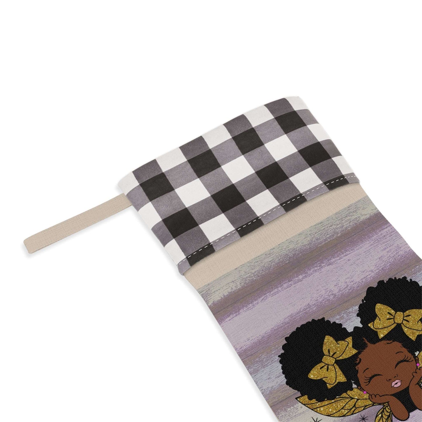 Smooches Christmas Stocking | African American LiL Girl Xmas Candy Bag, Brand63