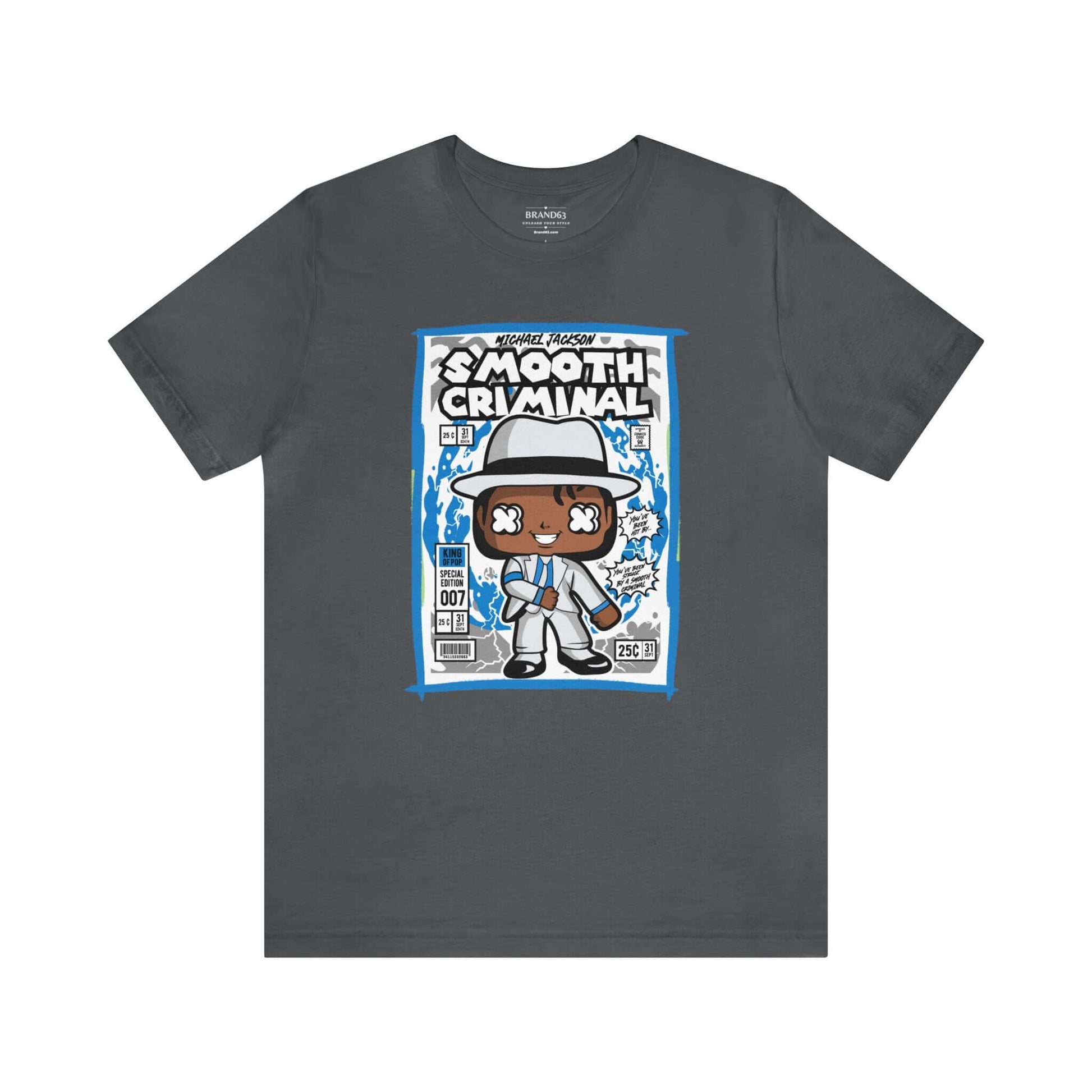 Smooth Criminal Retro Comic Book-Pop Art Graphic T-shirt, Brand63