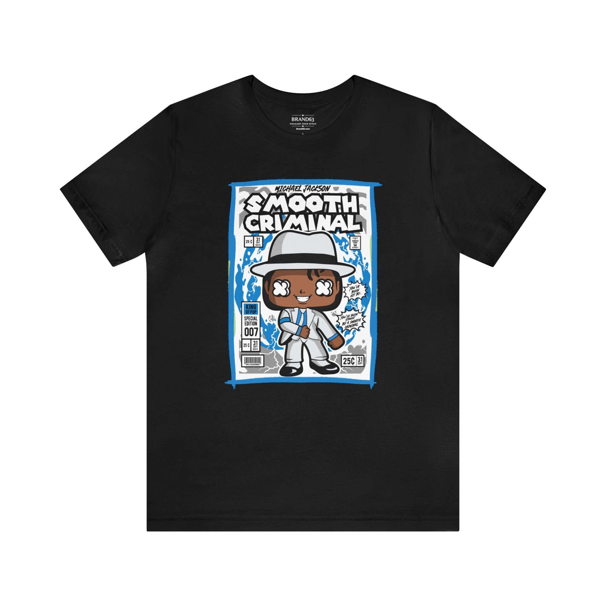 Smooth Criminal Retro Comic Book-Pop Art Graphic T-shirt, Brand63