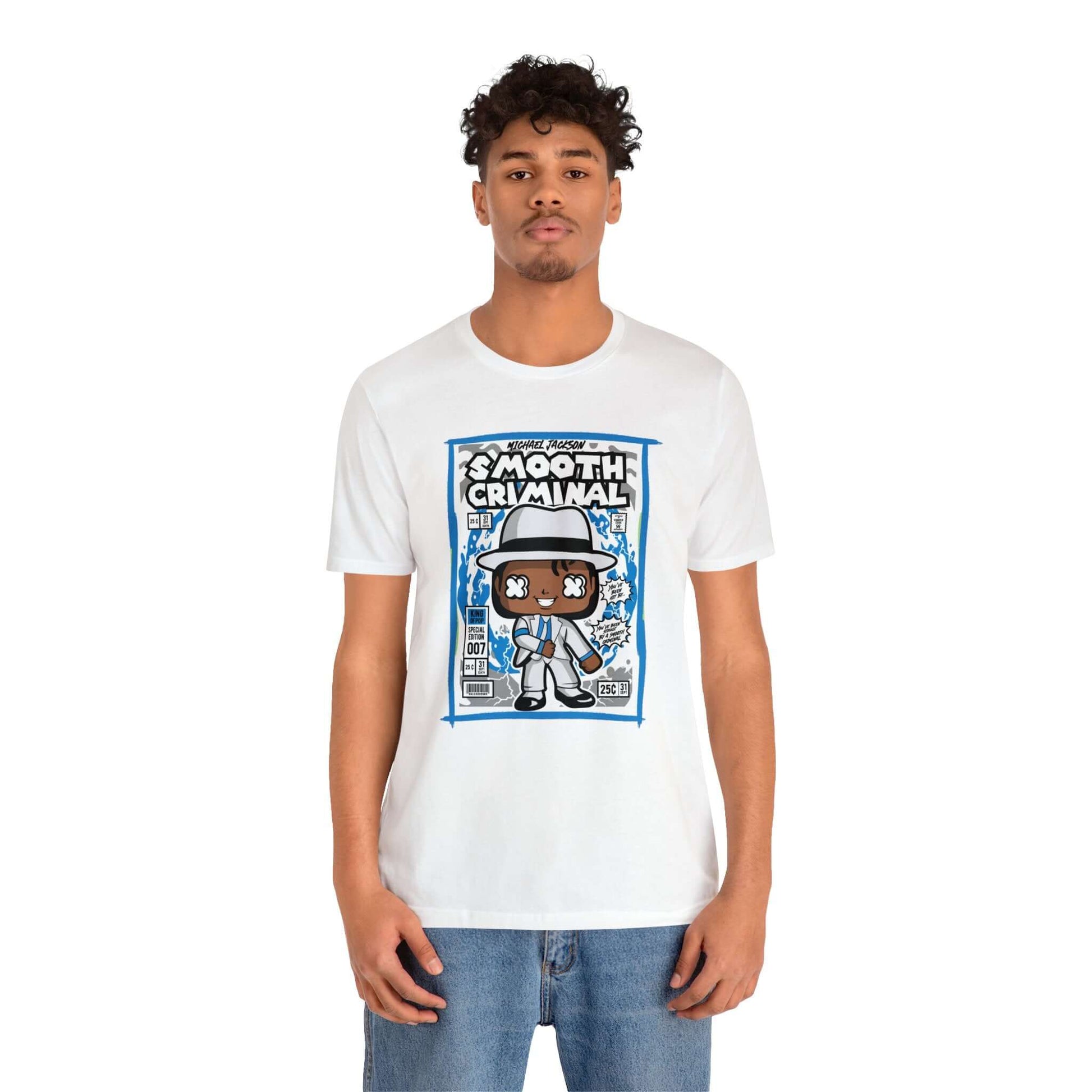 Smooth Criminal Retro Comic Book-Pop Art Graphic T-shirt, Brand63