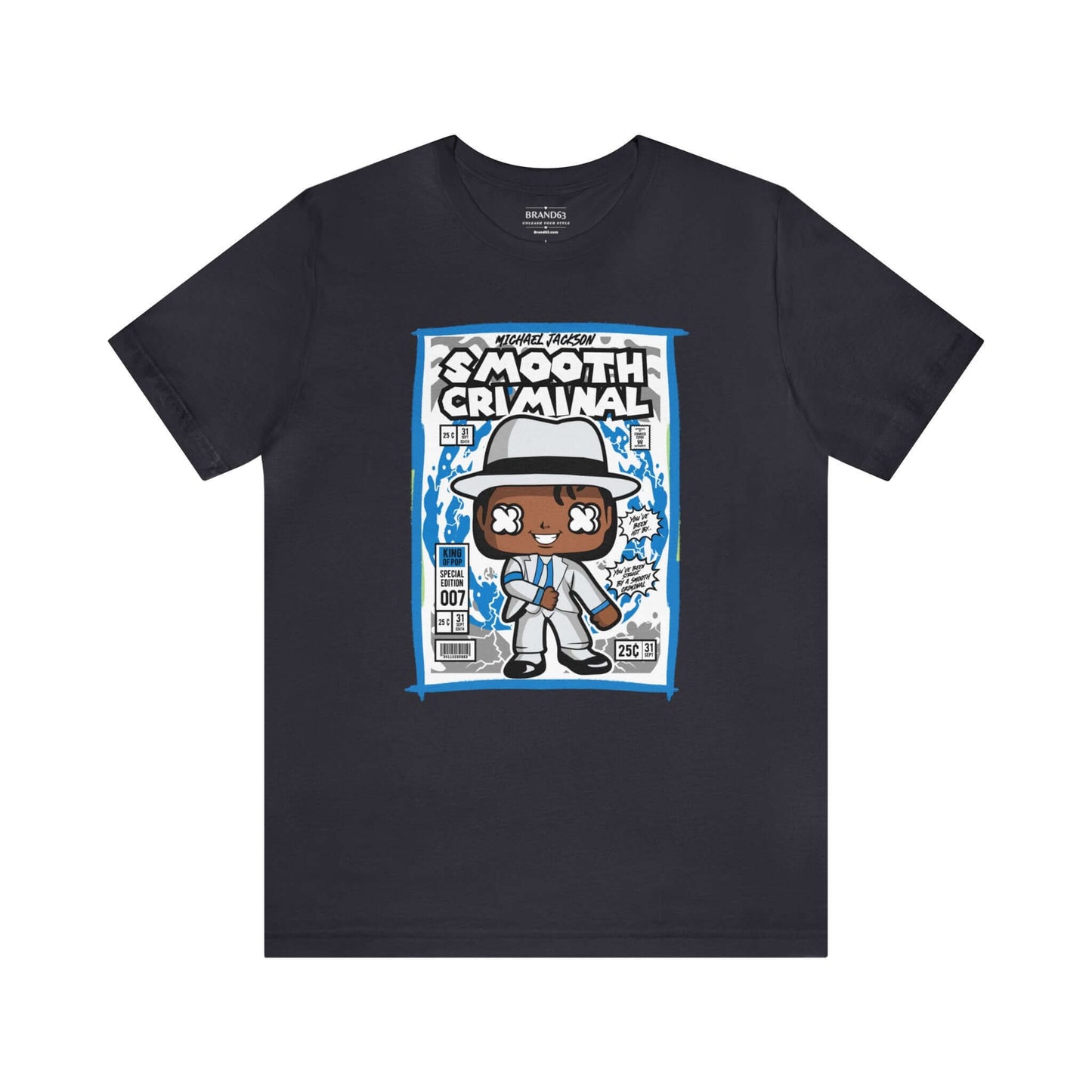 Smooth Criminal Retro Comic Book-Pop Art Graphic T-shirt, Brand63