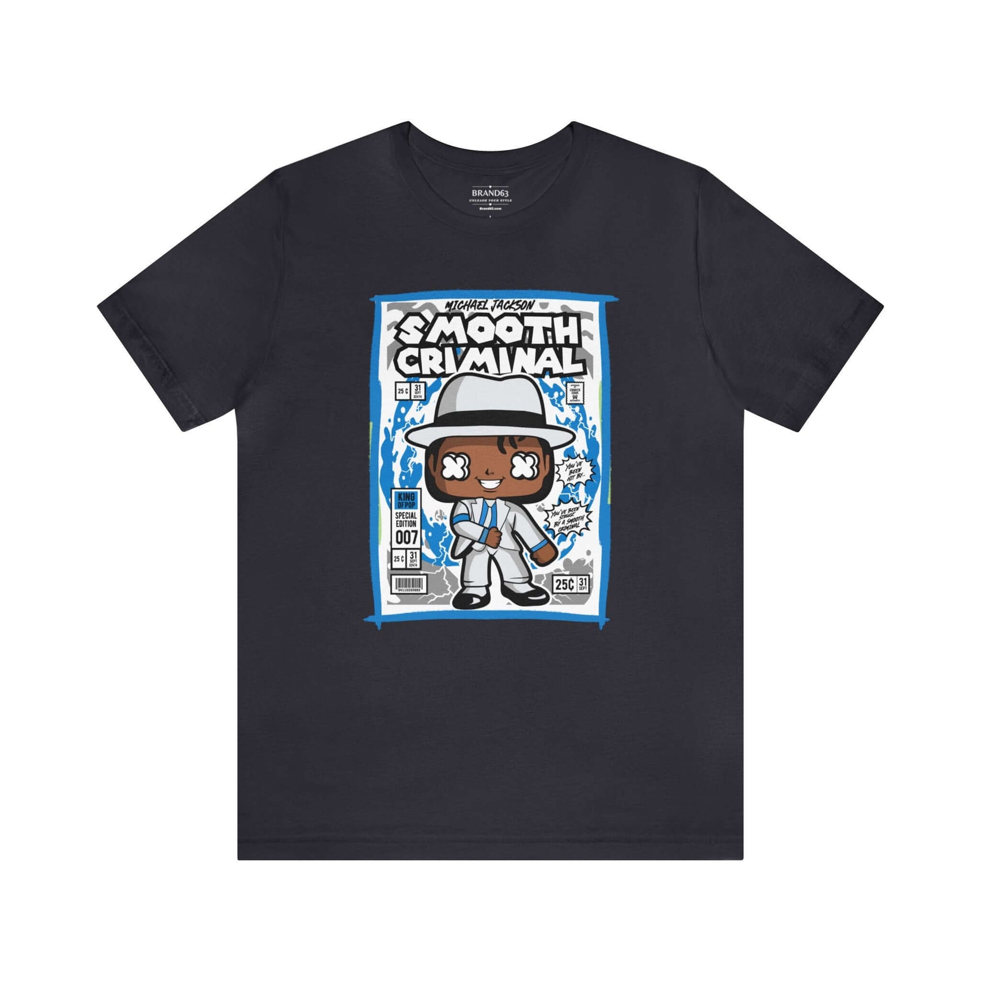 Smooth Criminal Retro Comic Book-Pop Art Graphic T-shirt, Brand63