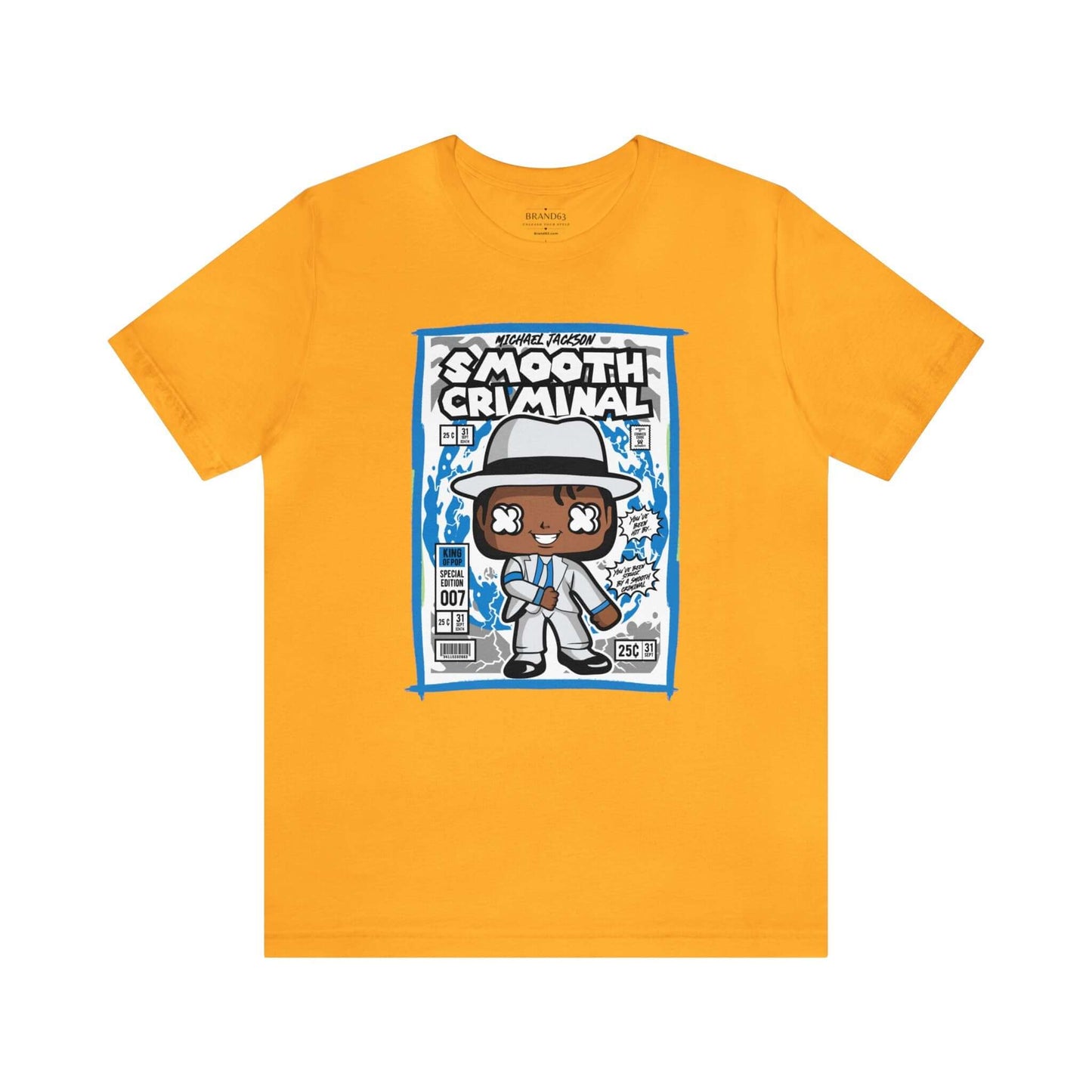 Smooth Criminal Retro Comic Book-Pop Art Graphic T-shirt, Brand63