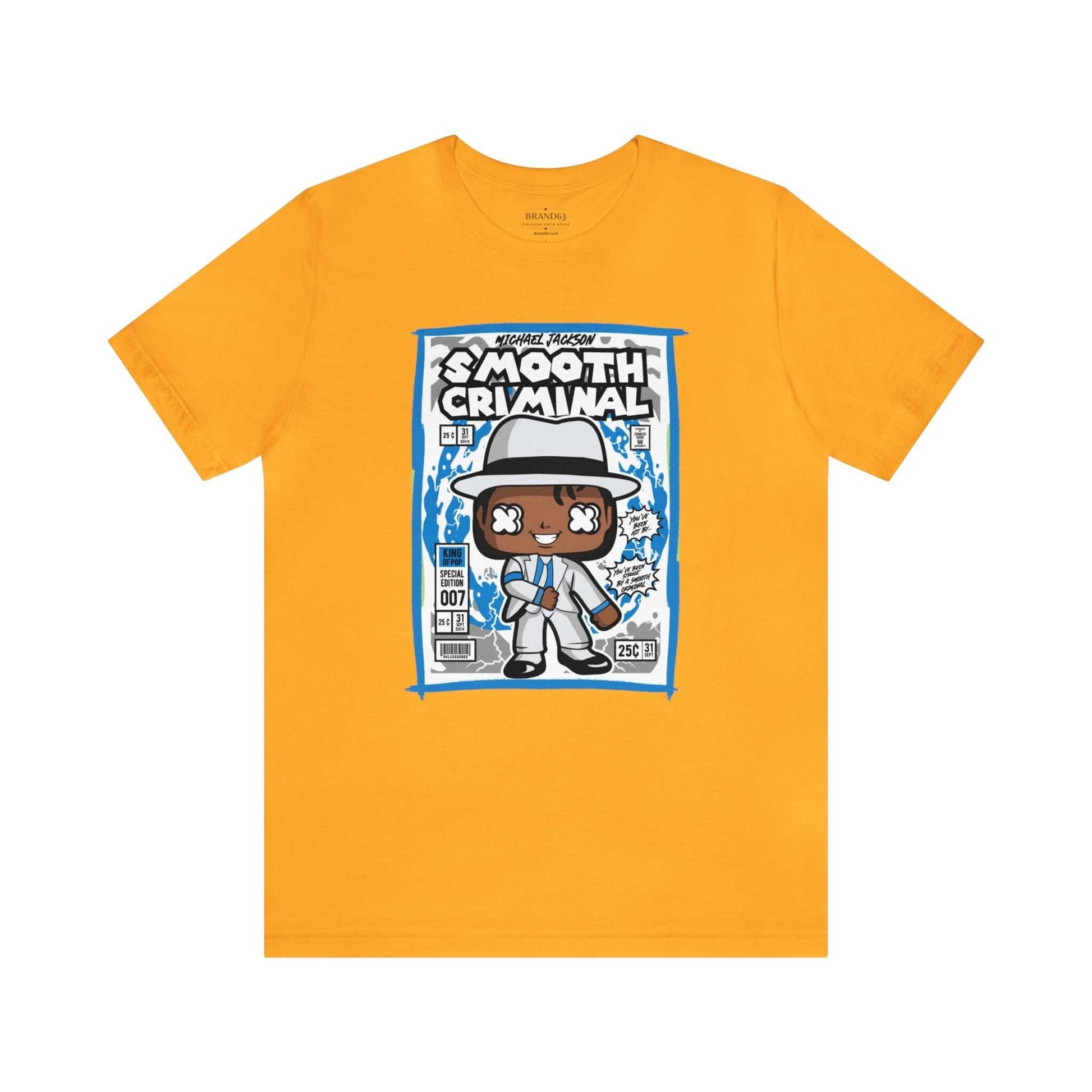 Smooth Criminal Retro Comic Book-Pop Art Graphic T-shirt, Brand63