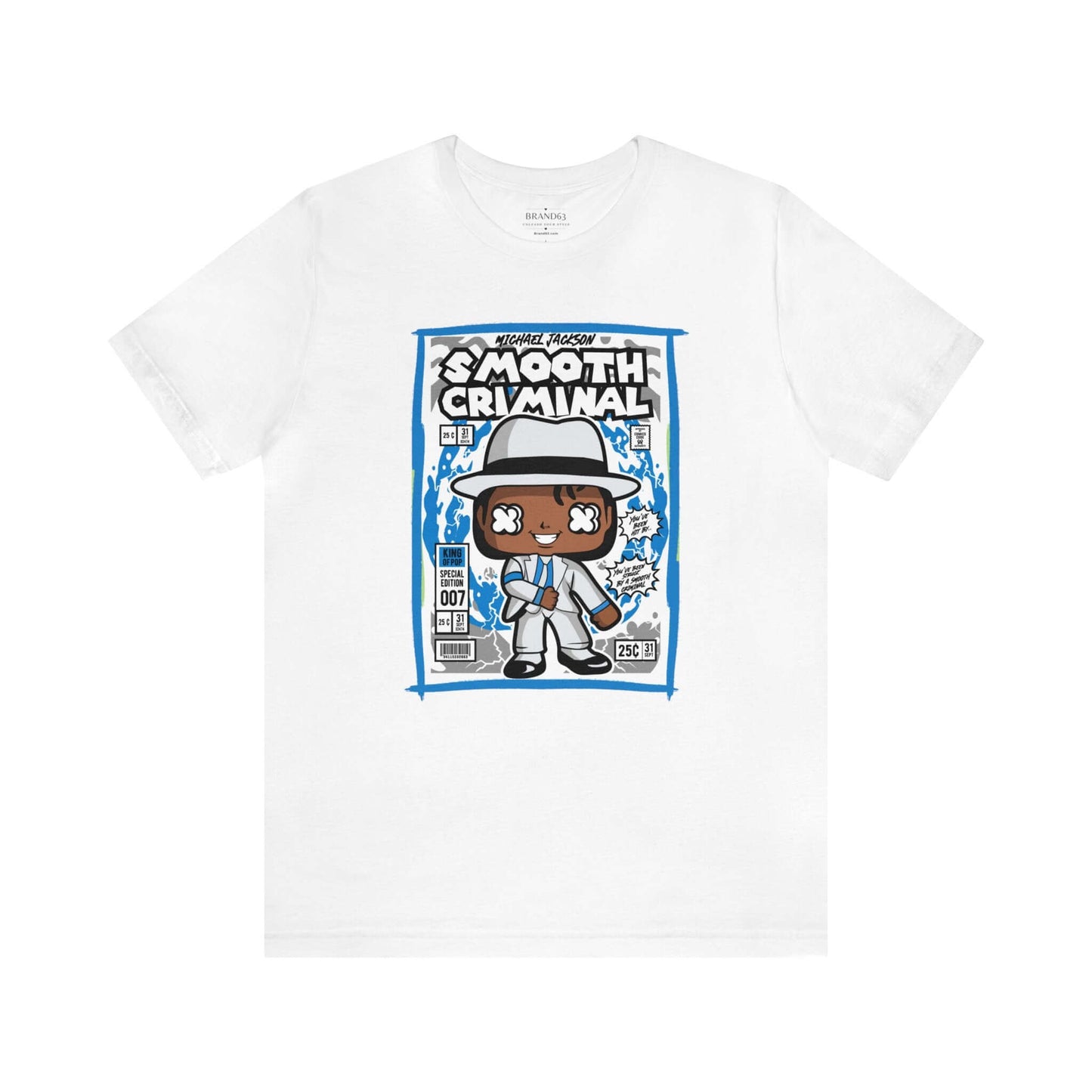 Smooth Criminal Retro Comic Book-Pop Art Graphic T-shirt, Brand63