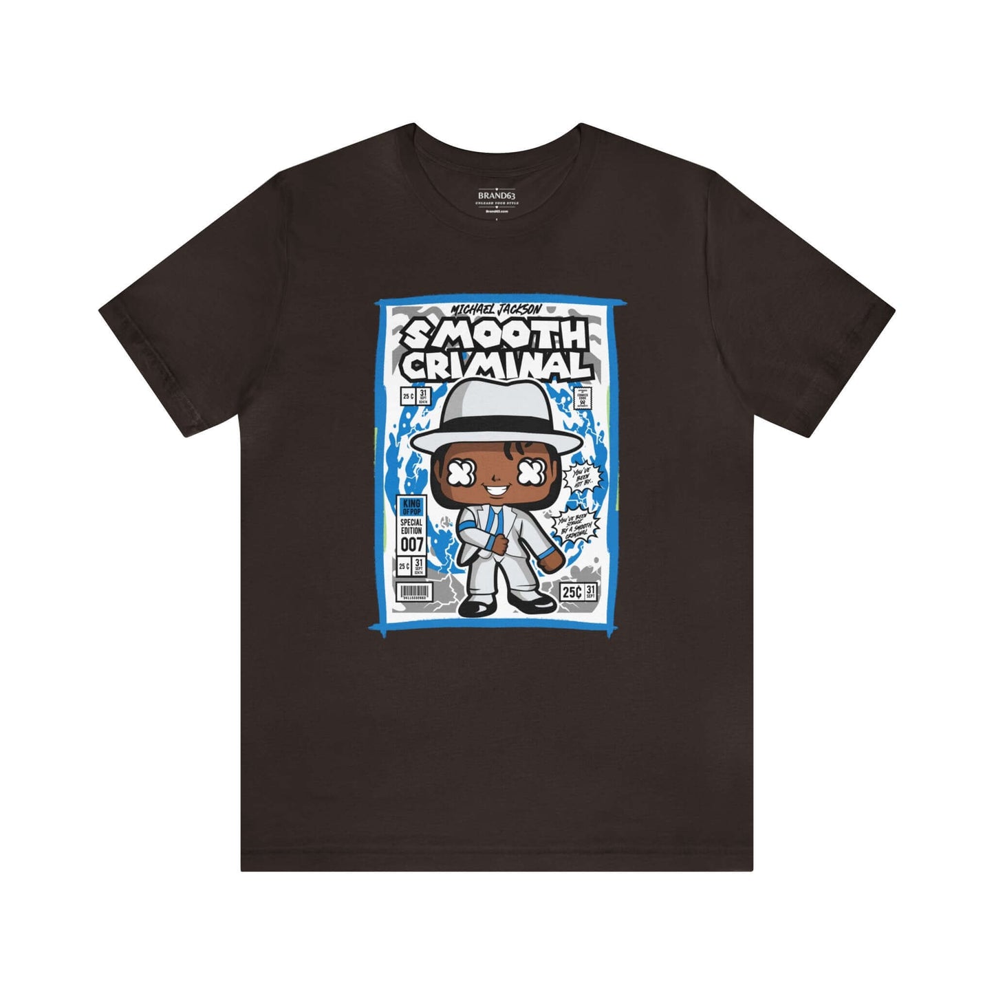 Smooth Criminal Retro Comic Book-Pop Art Graphic T-shirt, Brand63