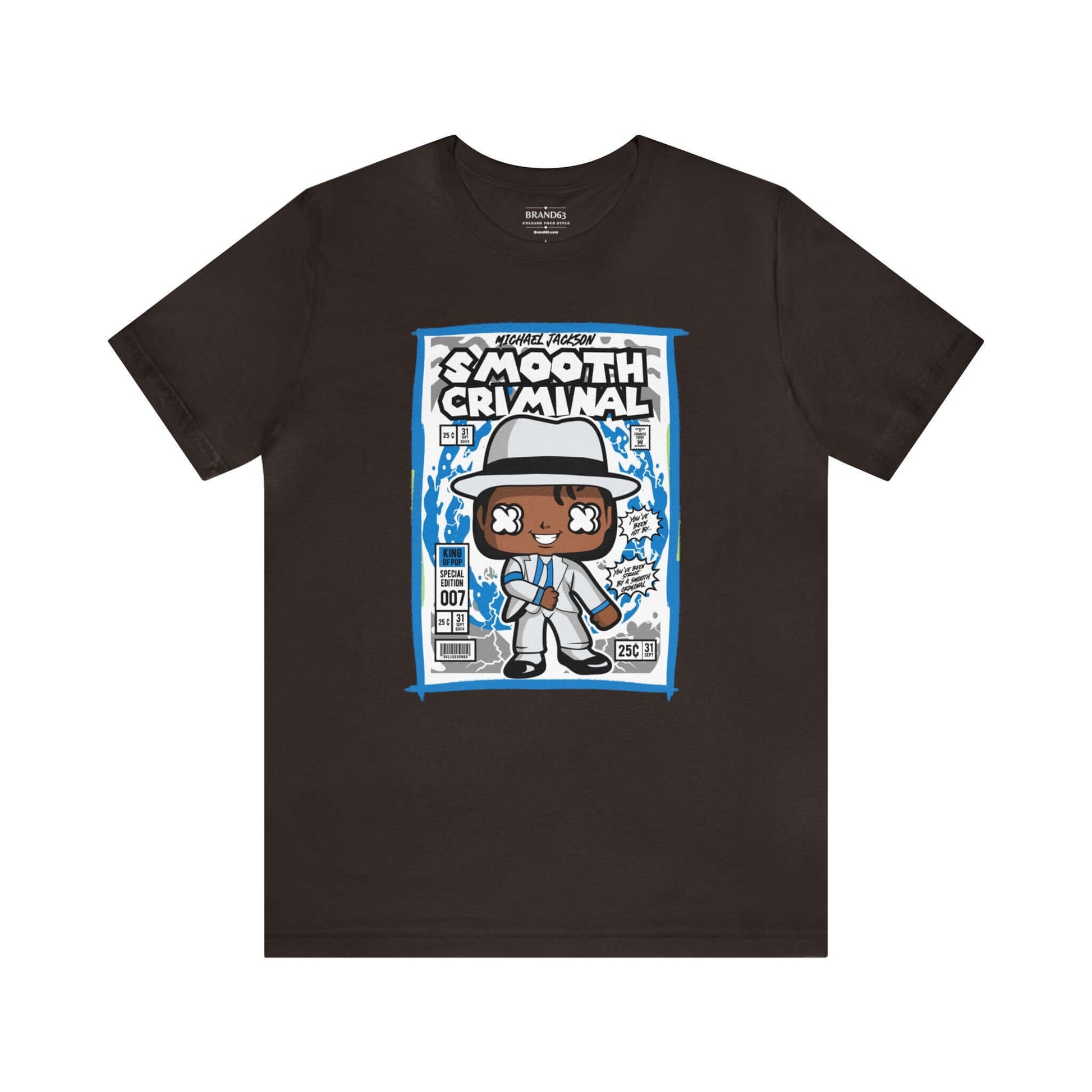 Smooth Criminal Retro Comic Book-Pop Art Graphic T-shirt, Brand63