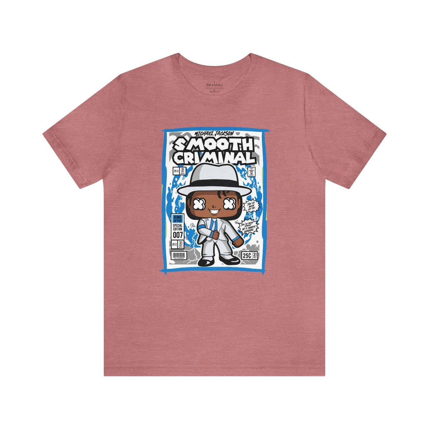Smooth Criminal Retro Comic Book-Pop Art Graphic T-shirt, Brand63