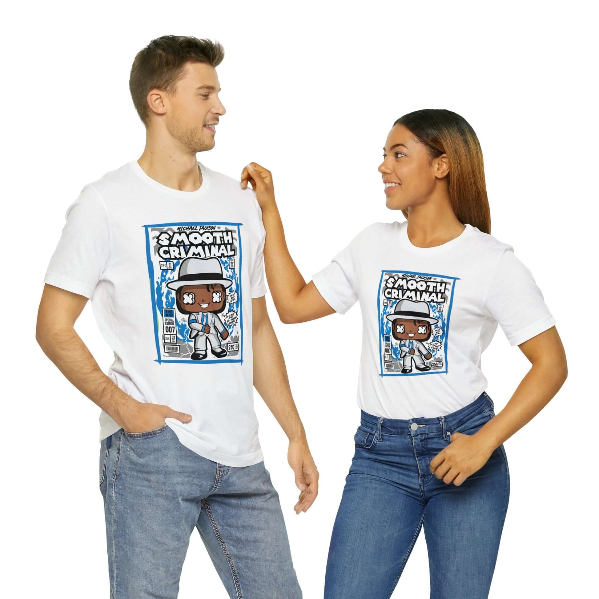 Smooth Criminal Retro Comic Book-Pop Art Graphic T-shirt, Brand63