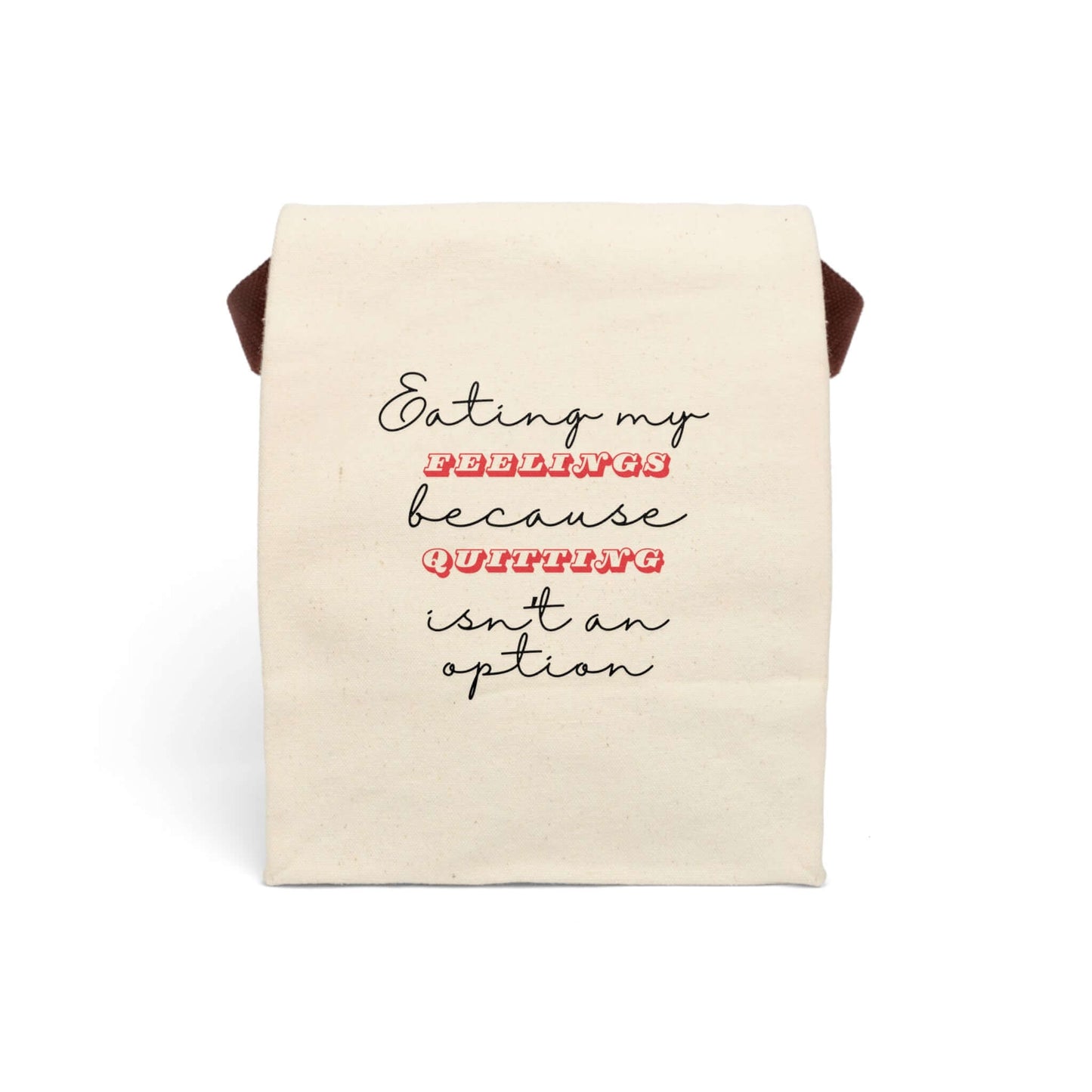 Snarky Sarcastic Lunch Tote – Canvas Lunchroom Bag With Strap, Brand63