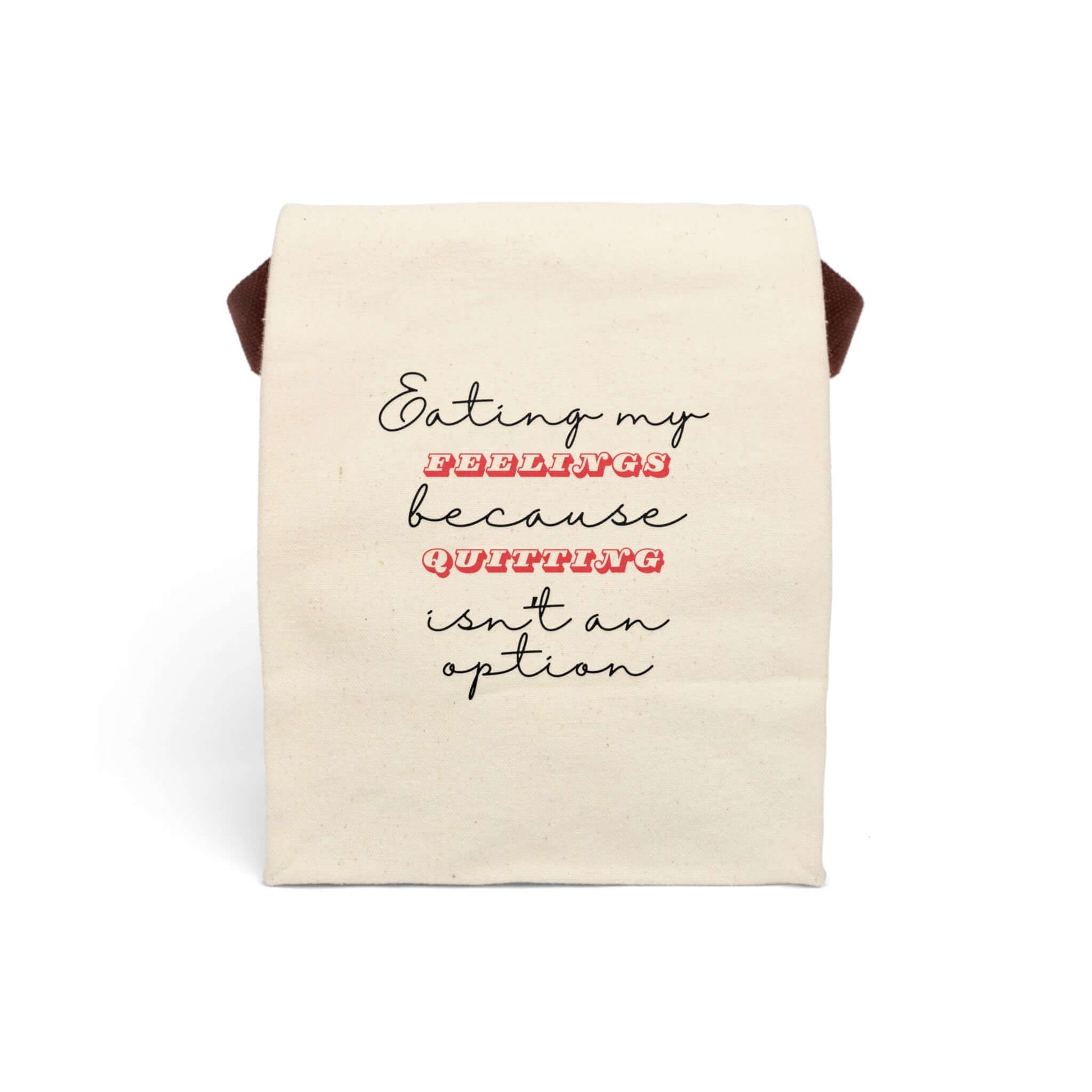 Snarky Sarcastic Lunch Tote – Canvas Lunchroom Bag With Strap, Brand63