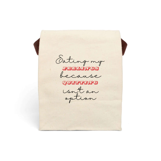 Snarky Sarcastic Lunch Tote – Canvas Lunchroom Bag With Strap, Brand63