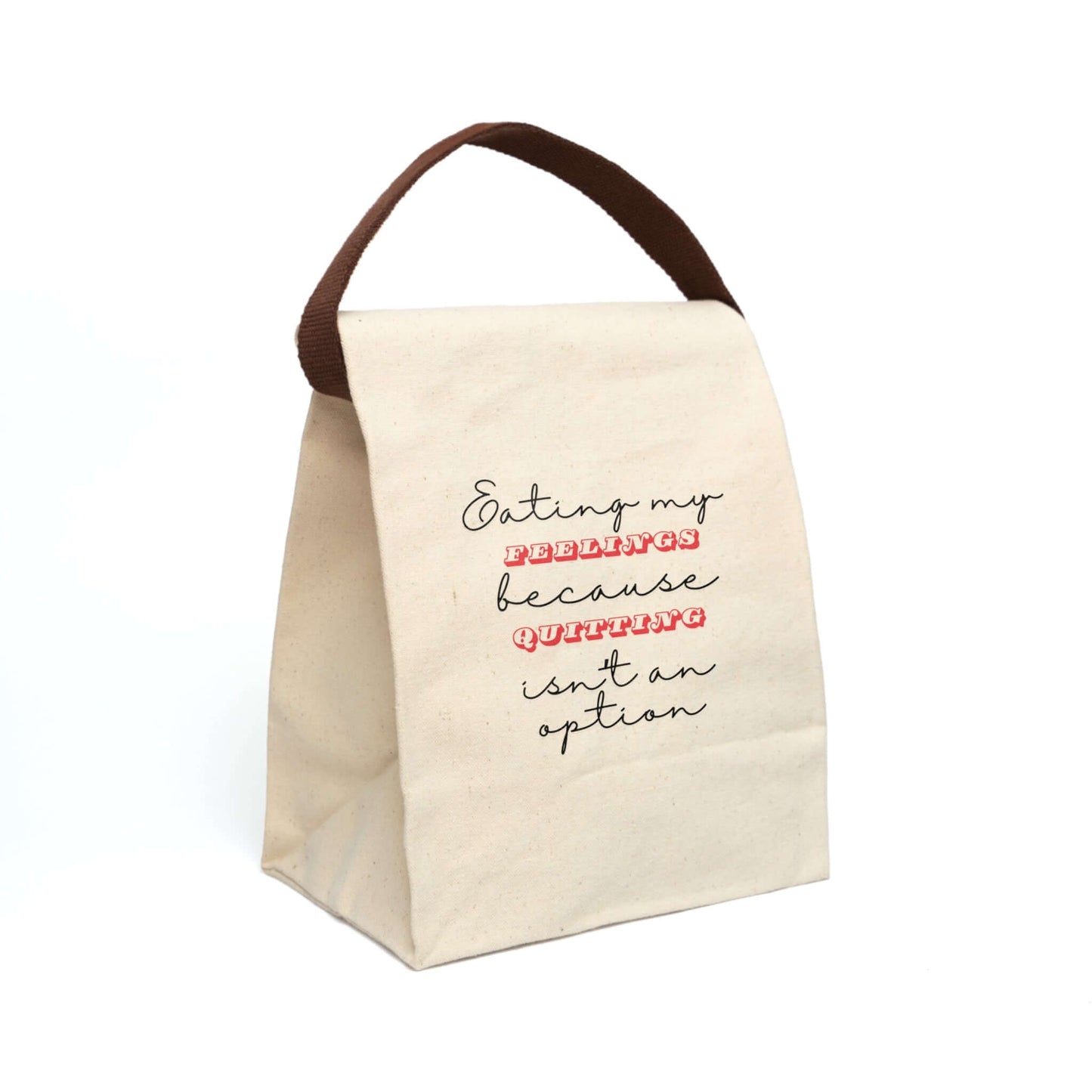 Snarky Sarcastic Lunch Tote – Canvas Lunchroom Bag With Strap, Brand63