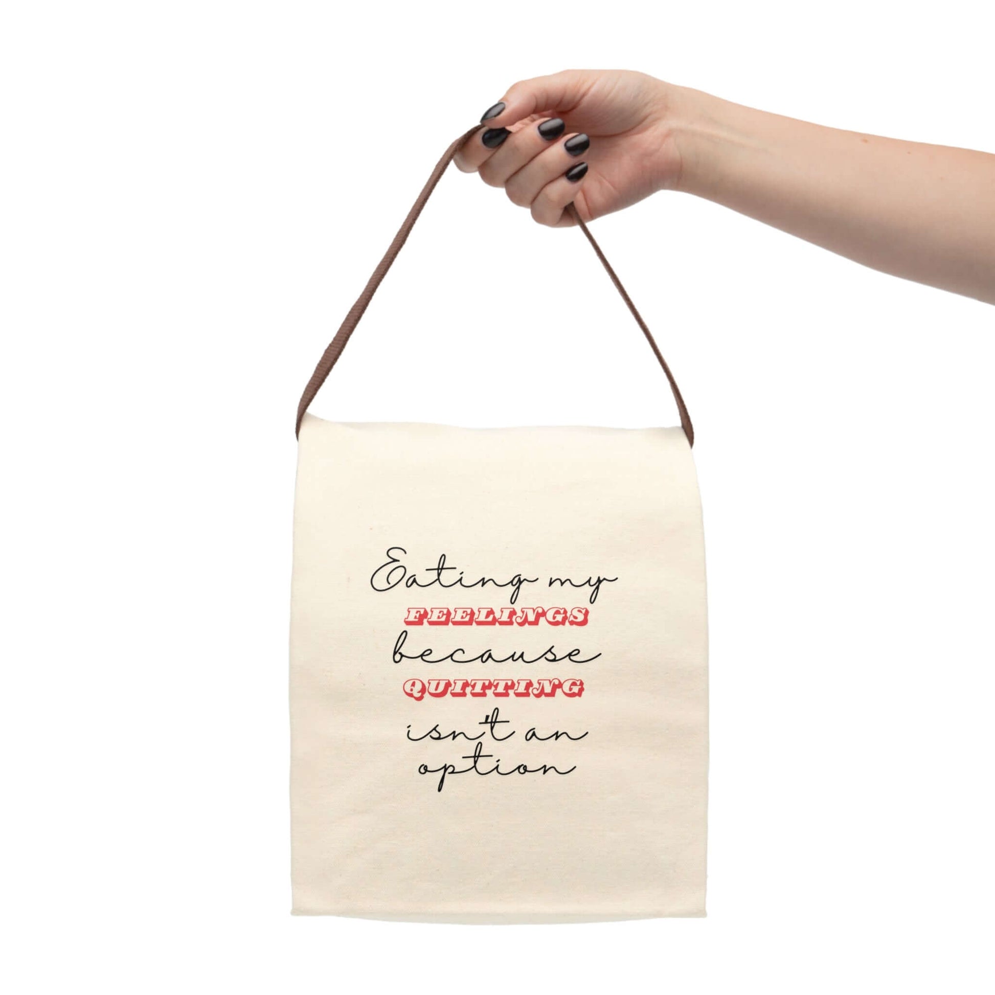 Snarky Sarcastic Lunch Tote – Canvas Lunchroom Bag With Strap, Brand63