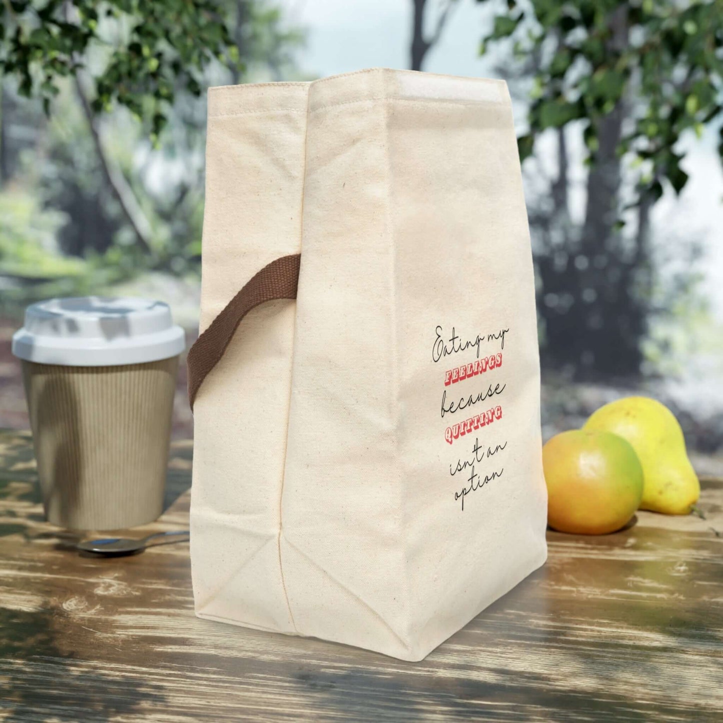 Snarky Sarcastic Lunch Tote – Canvas Lunchroom Bag With Strap, Brand63