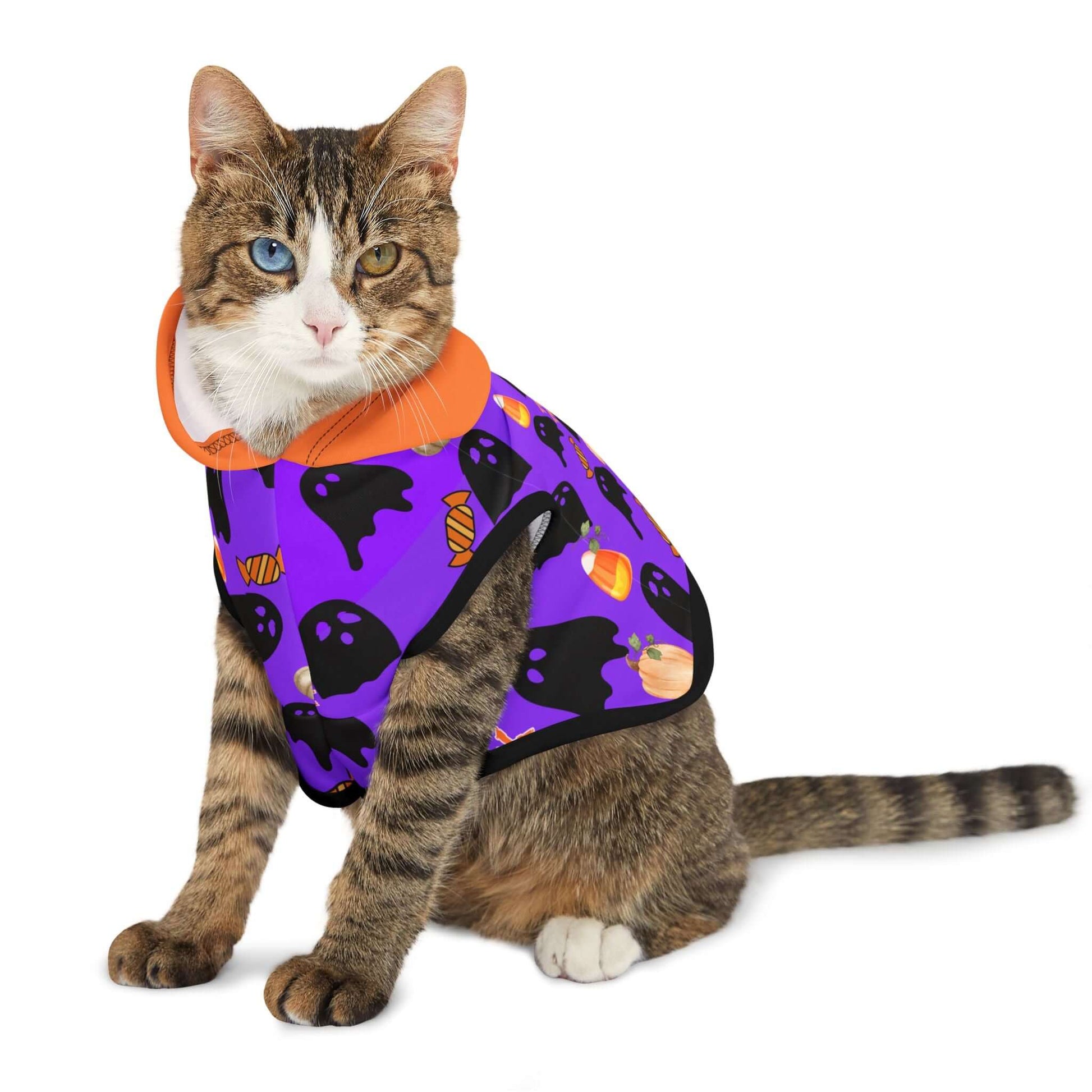 Spooky Halloween Pet Hoodie for Cats & Dogs| Perfect for Trick-or-Treat Fun, Brand63