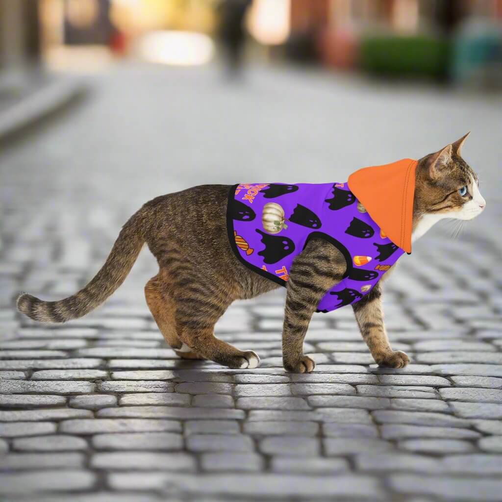 Spooky Halloween Pet Hoodie for Cats & Dogs| Perfect for Trick-or-Treat Fun, Brand63
