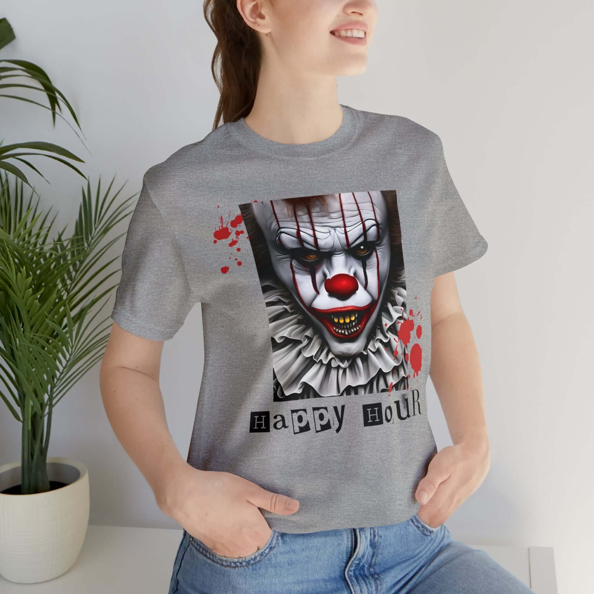 Spooky Season Ultimate Scary Clown Short Sleeve Tee, Brand63