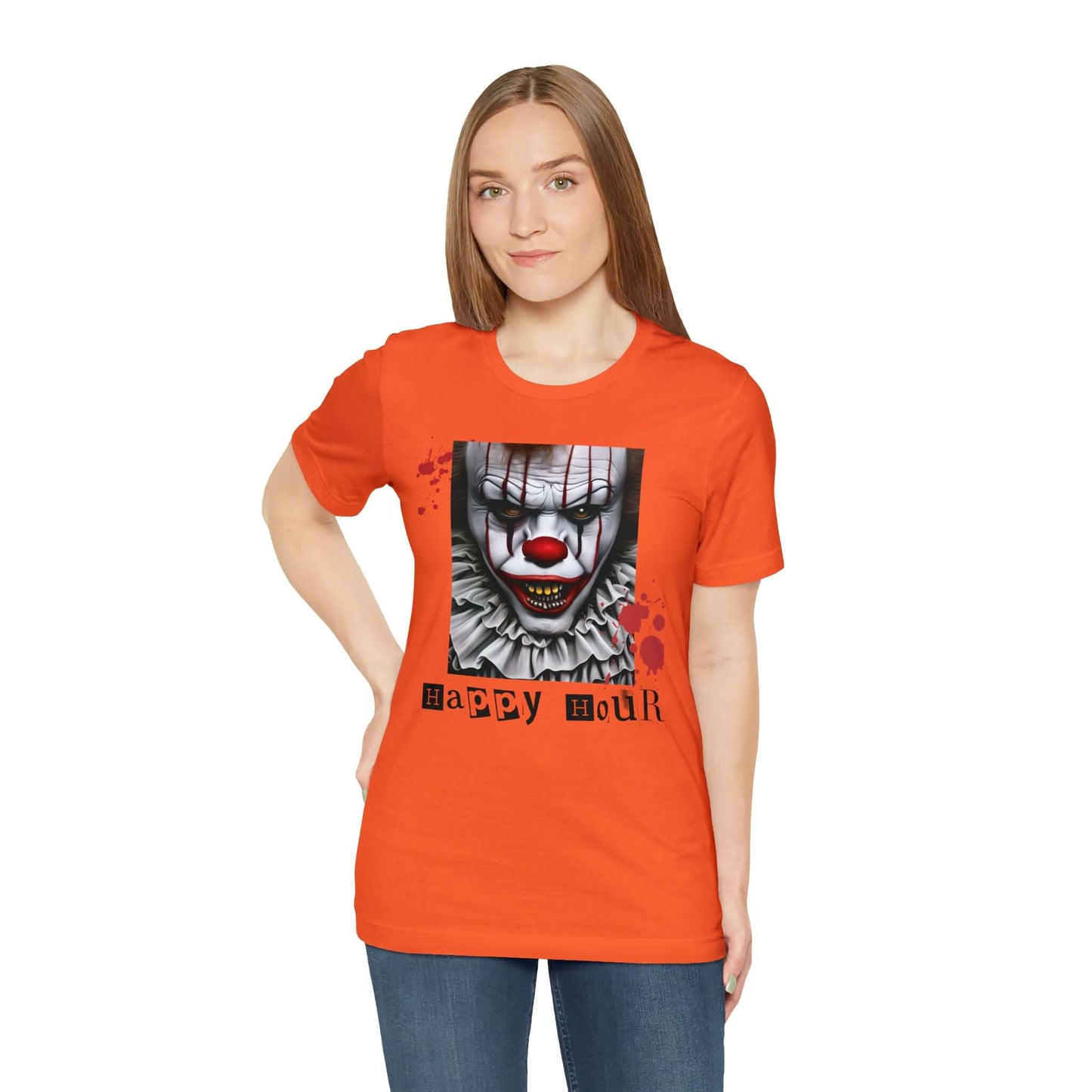Spooky Season Ultimate Scary Clown Short Sleeve Tee, Brand63