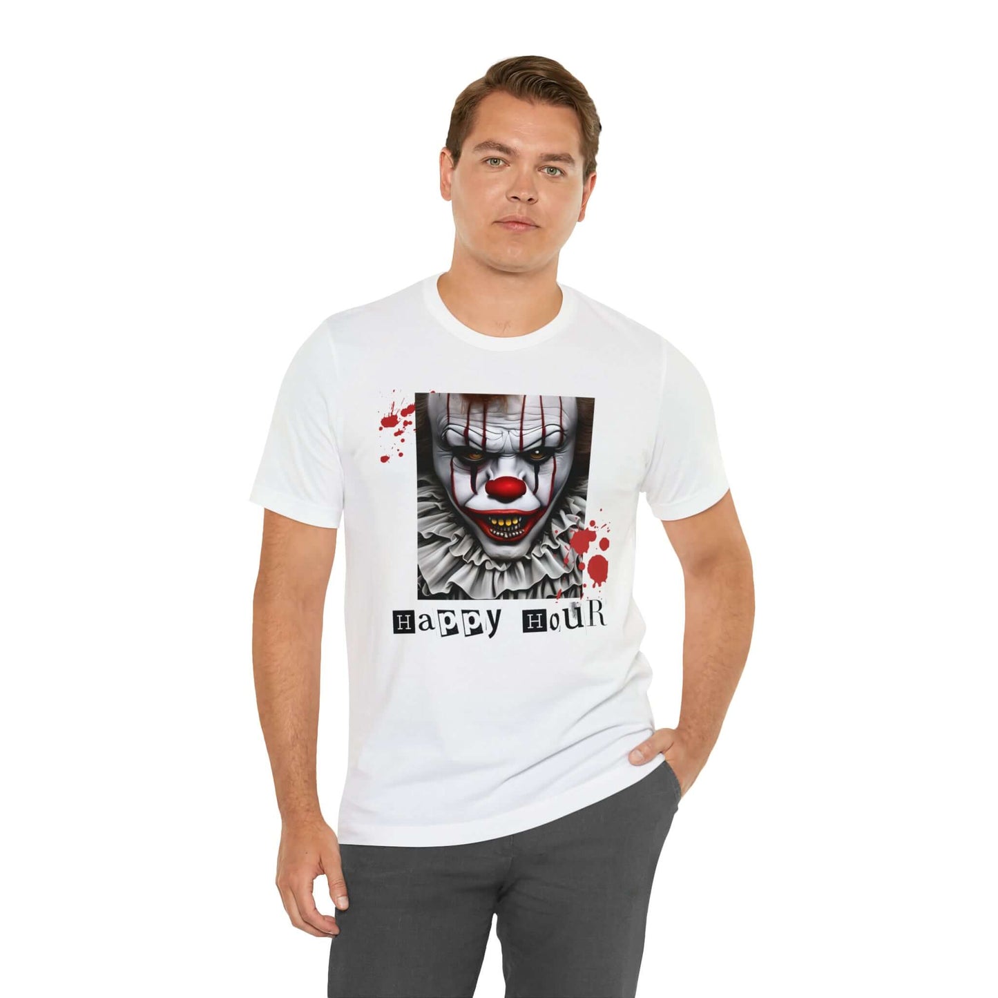 Spooky Season Ultimate Scary Clown Short Sleeve Tee, Brand63