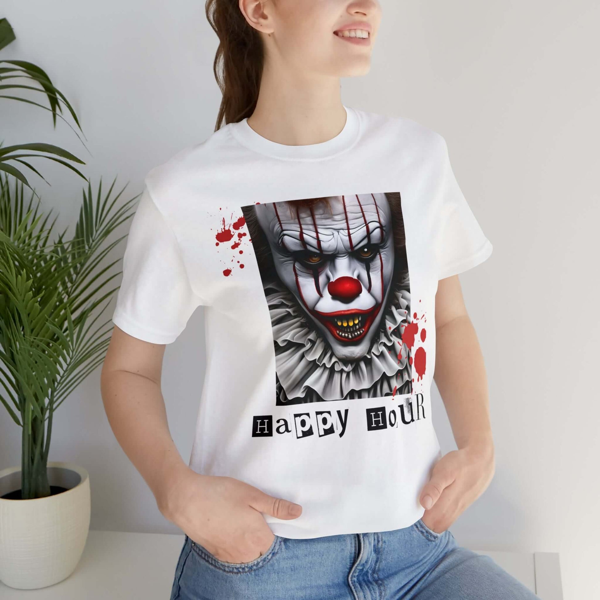 Spooky Season Ultimate Scary Clown Short Sleeve Tee, Brand63