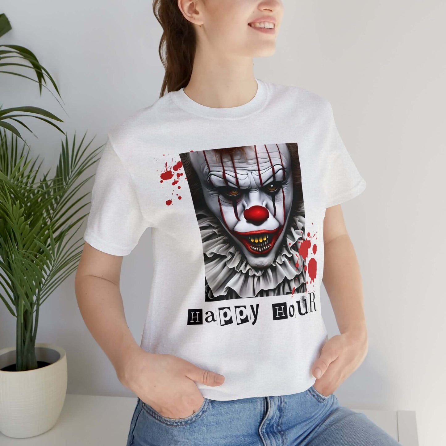 Spooky Season Ultimate Scary Clown Short Sleeve Tee, Brand63