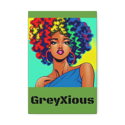 Stunning African Child Warrior Wall art Canvas Print. Wall Decor for Bedroom, Den, Bathroom or Playroom. 8 x 12, Brand63