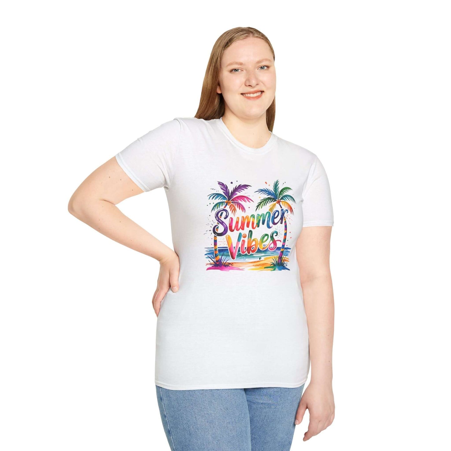Summer Vibes Palm Trees T-Shirt, Brand63