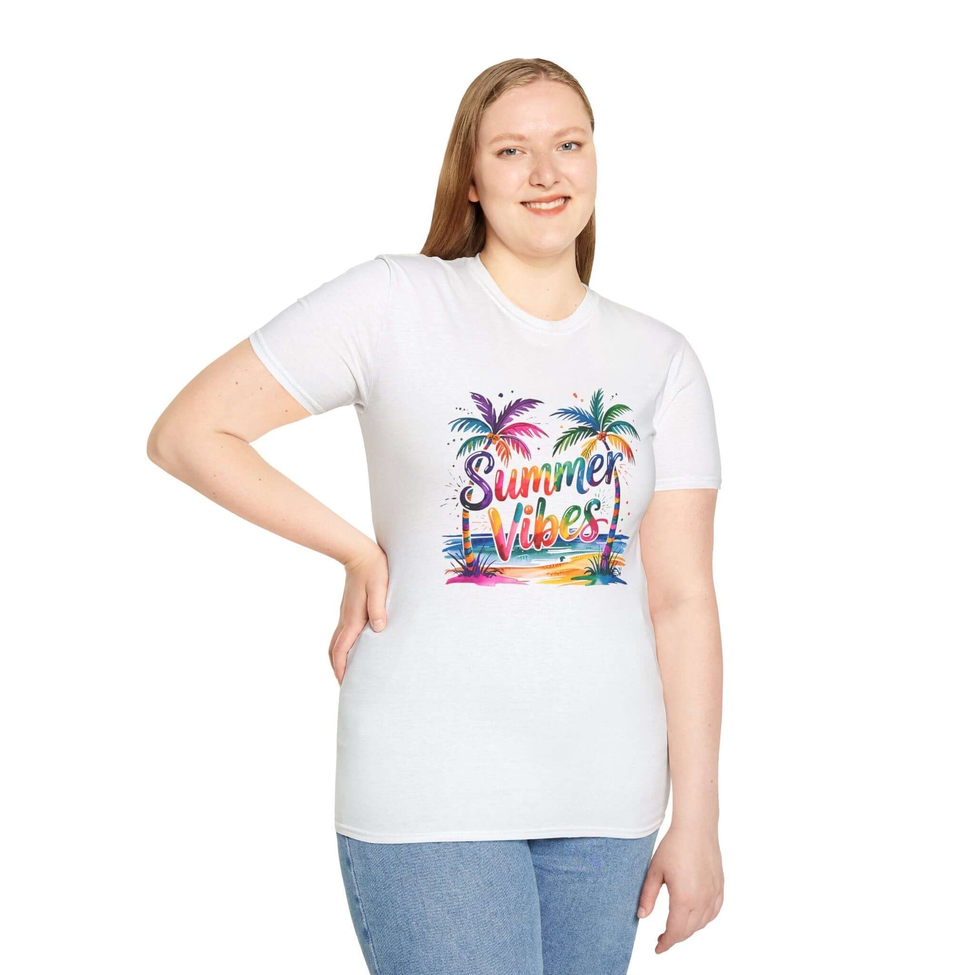 Summer Vibes Palm Trees T-Shirt, Brand63