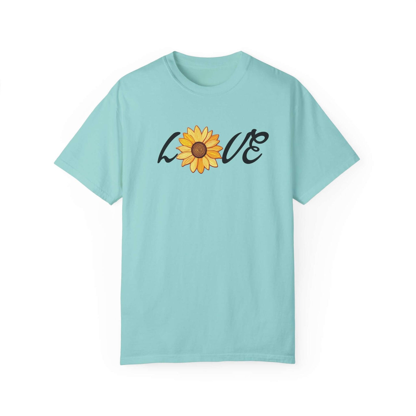 Sunflower T-shirt | Faux Embroidered Sunflower Design | Sunny Blossom Love Tee, Brand63