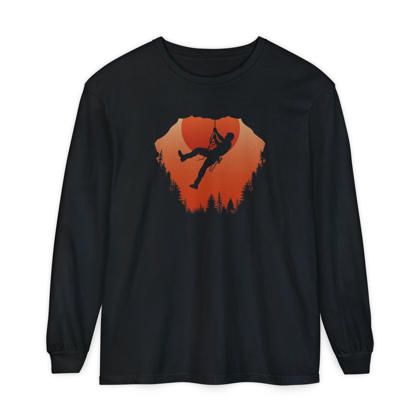 Sunset Mountain Climbing Long Sleeve Shirt, Brand63
