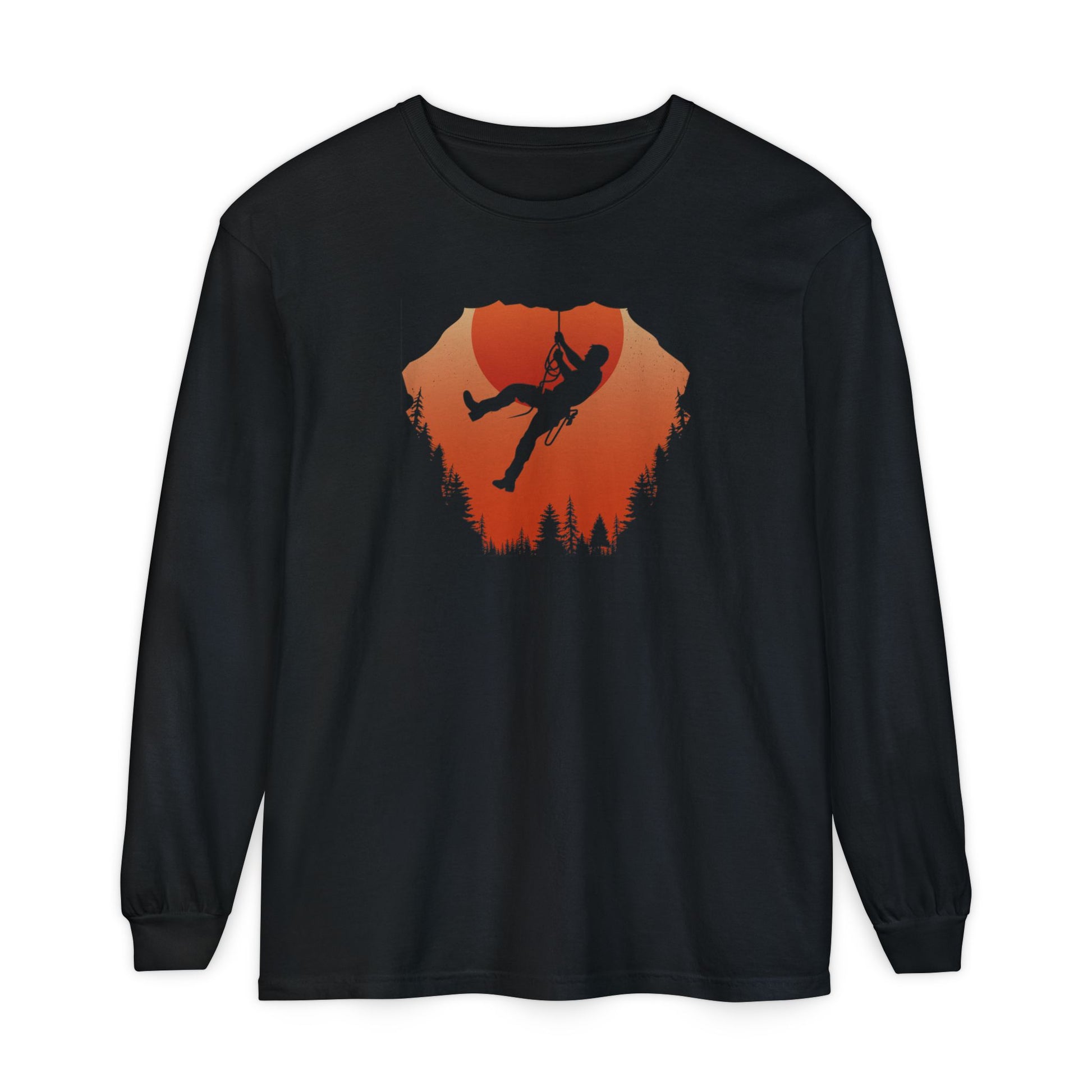 Sunset Mountain Climbing Long Sleeve Shirt, Brand63