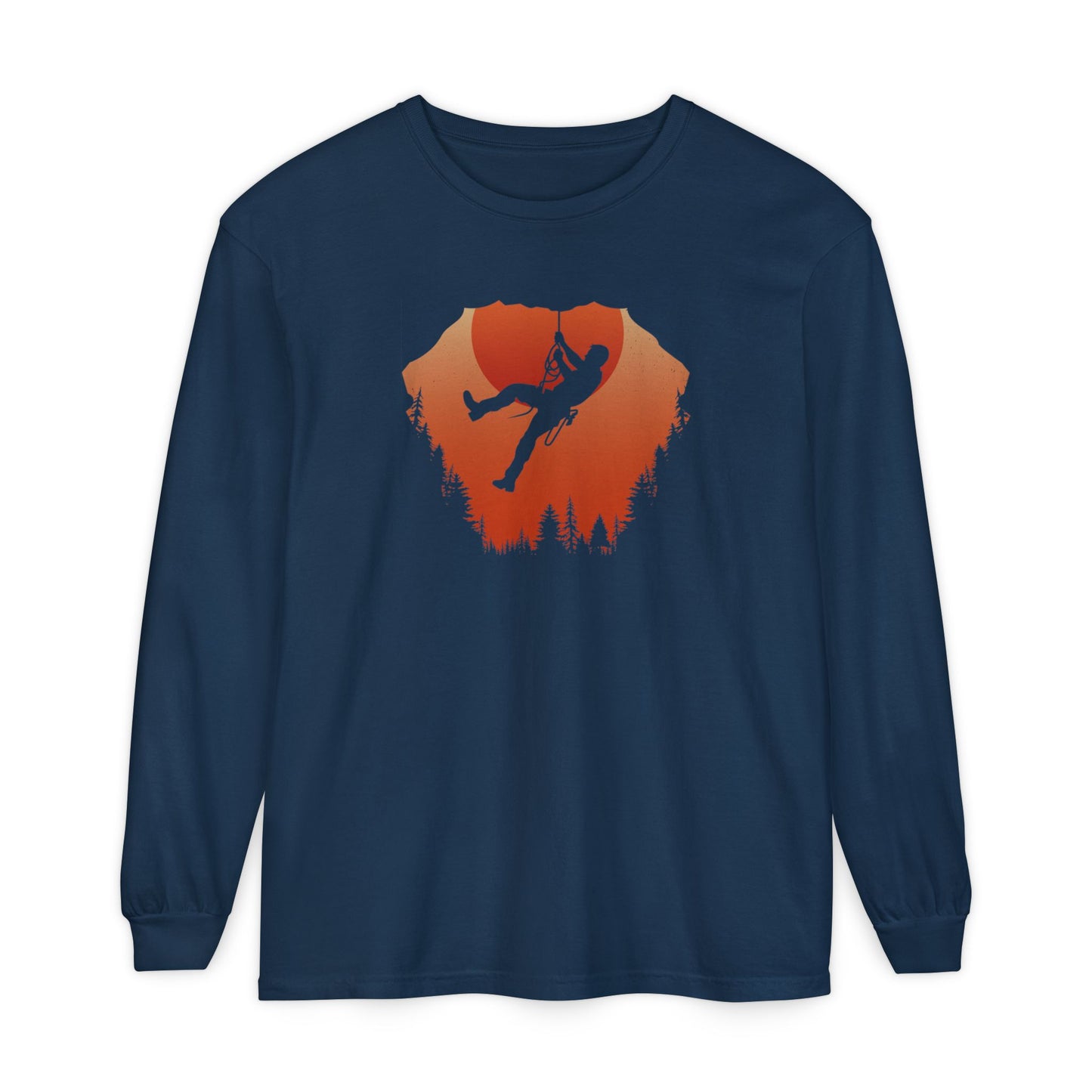 Sunset Mountain Climbing Long Sleeve Shirt, Brand63