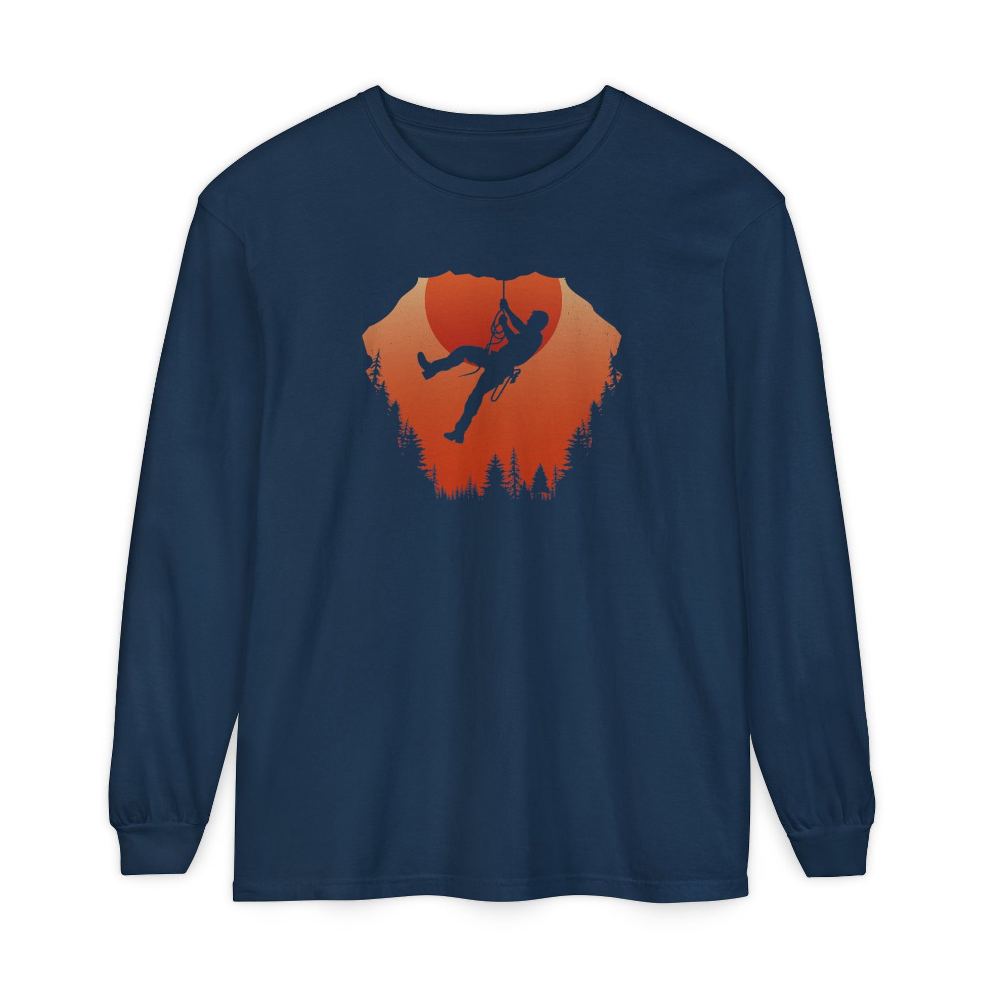 Sunset Mountain Climbing Long Sleeve Shirt, Brand63