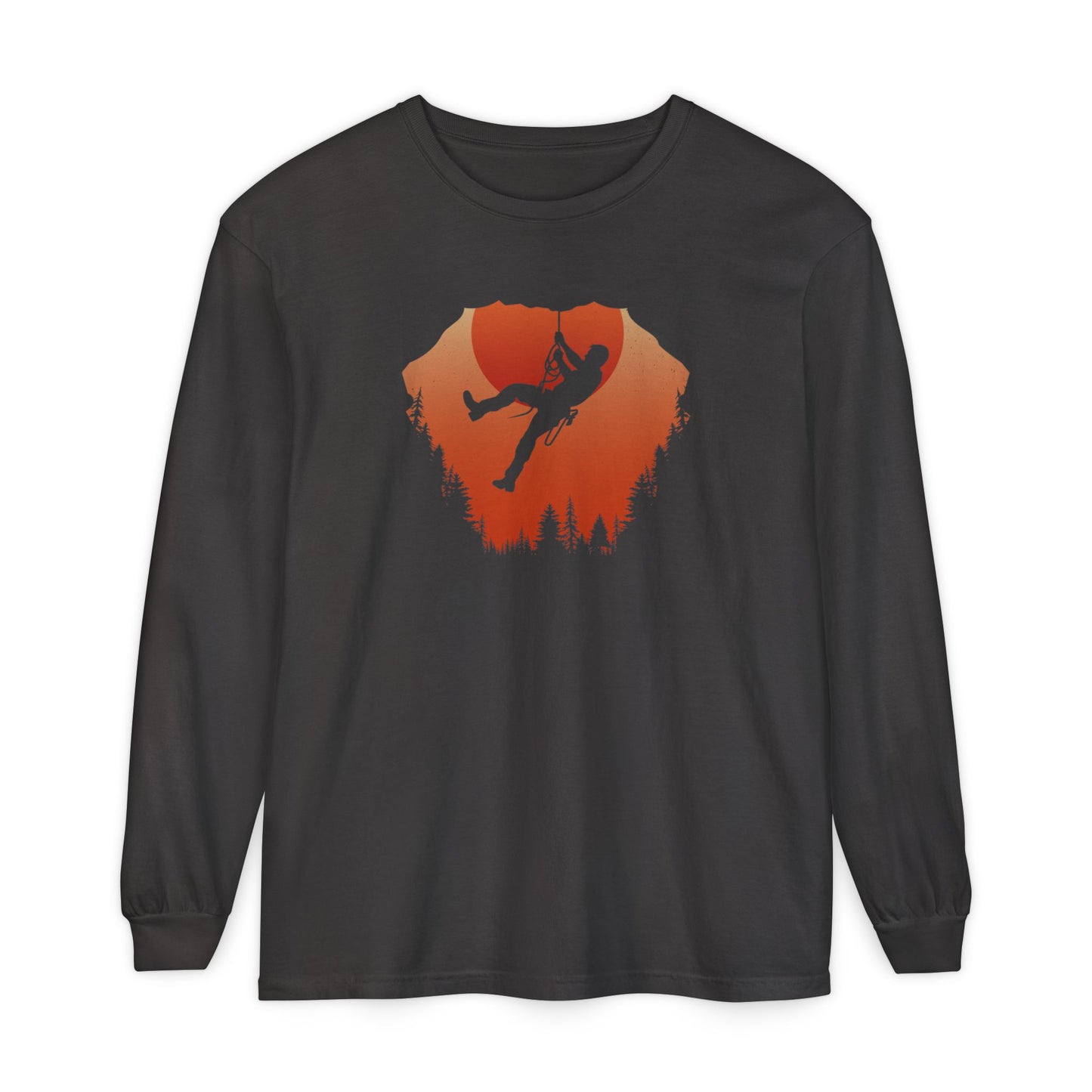 Sunset Mountain Climbing Long Sleeve Shirt, Brand63