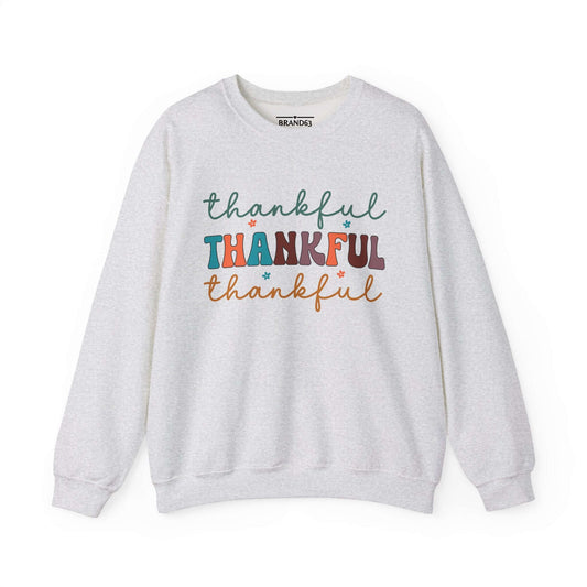 Thanksgiving Women's Sweatshirt | Thankful Cozy Stylish Fall Essential, Brand63