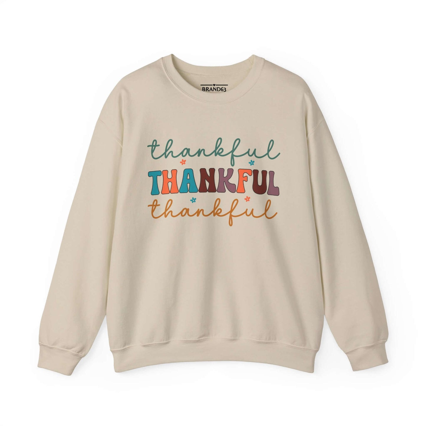 Thanksgiving Women's Sweatshirt | Thankful Cozy Stylish Fall Essential, Brand63