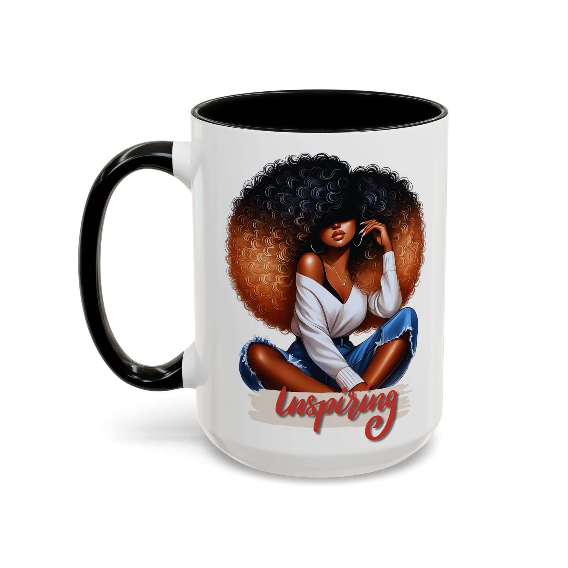 "The Inspiration" Afro Art Coffee Mug, Brand63