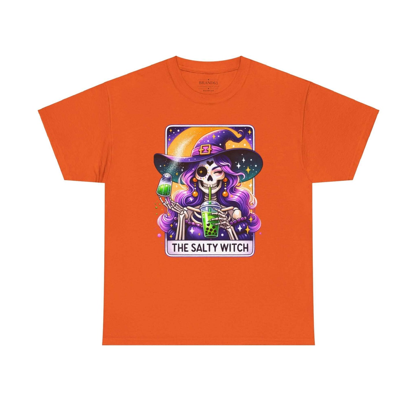 The Salty Witch Halloween T-Shirt | Witchy Halloween Plus Size Cotton Tee, Brand63