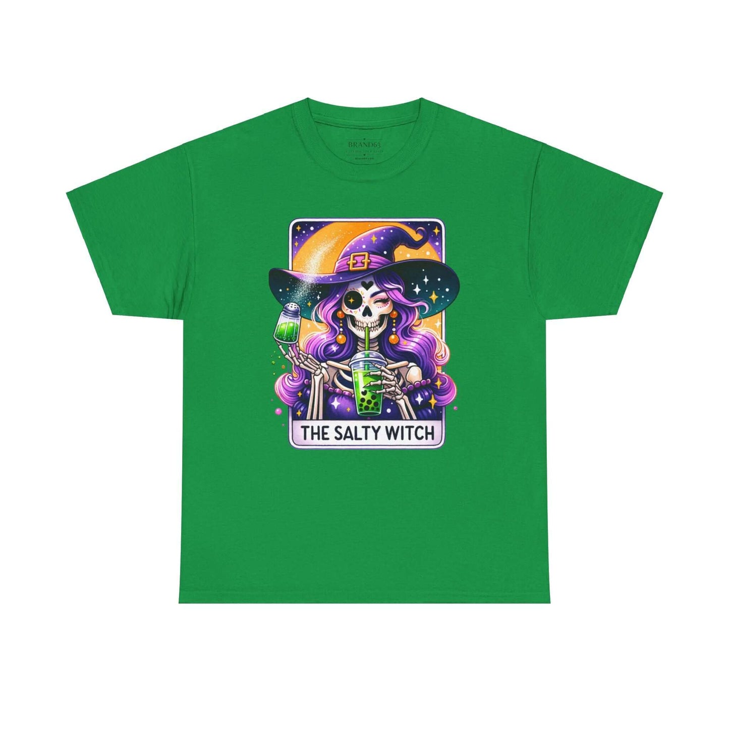 The Salty Witch Halloween T-Shirt | Witchy Halloween Plus Size Cotton Tee, Brand63