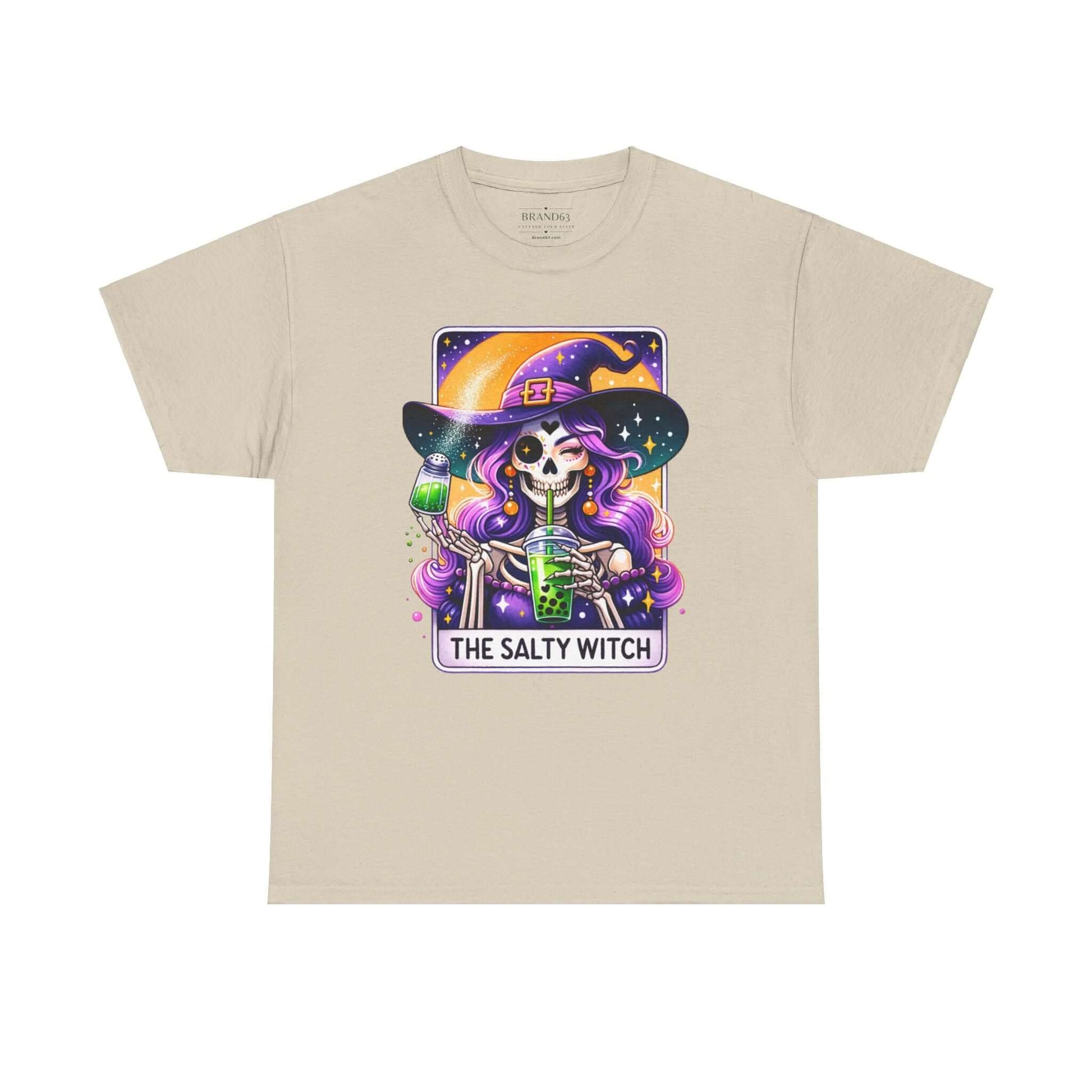The Salty Witch Halloween T-Shirt | Witchy Halloween Plus Size Cotton Tee, Brand63