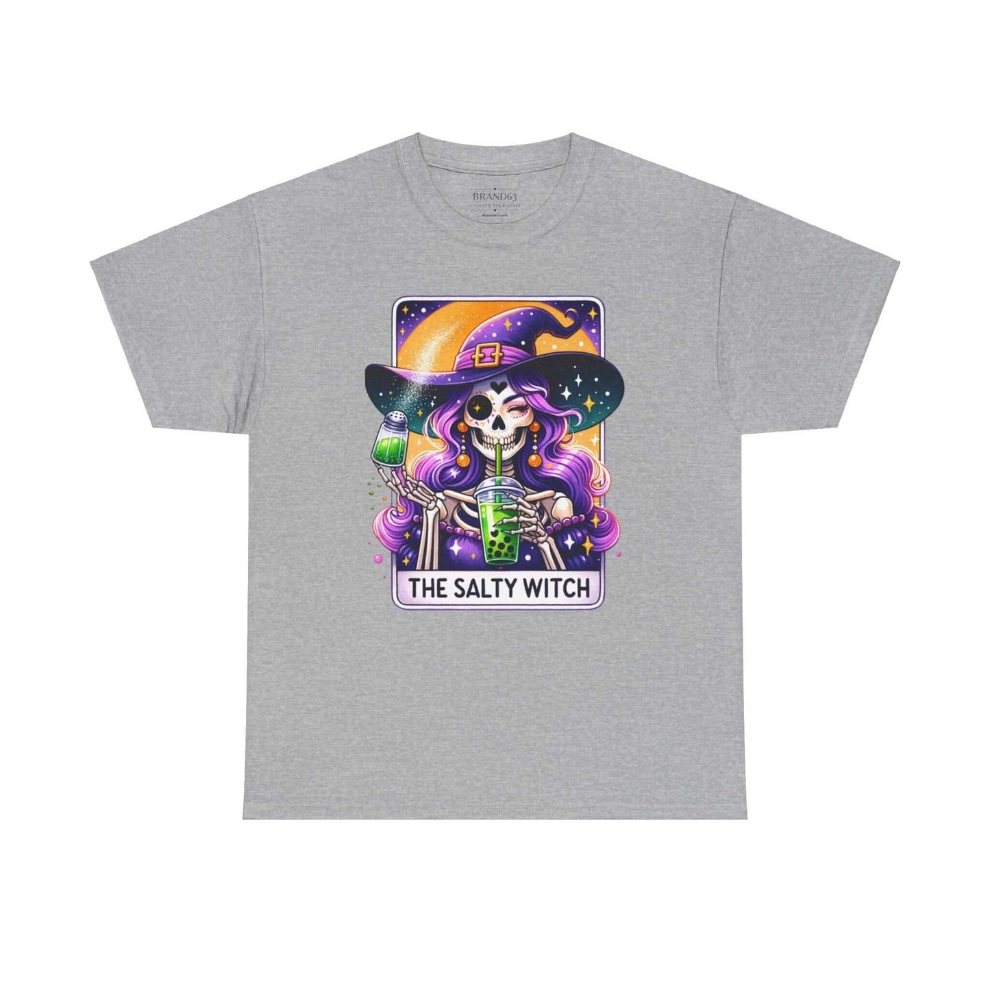 The Salty Witch Halloween T-Shirt | Witchy Halloween Plus Size Cotton Tee, Brand63