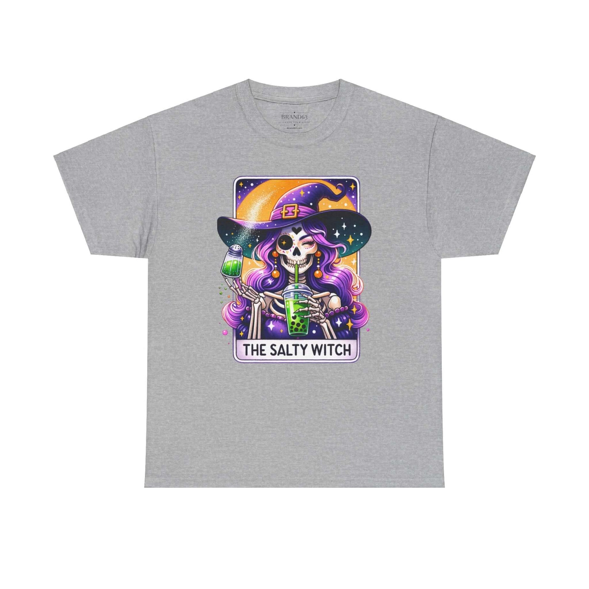 The Salty Witch Halloween T-Shirt | Witchy Halloween Plus Size Cotton Tee, Brand63