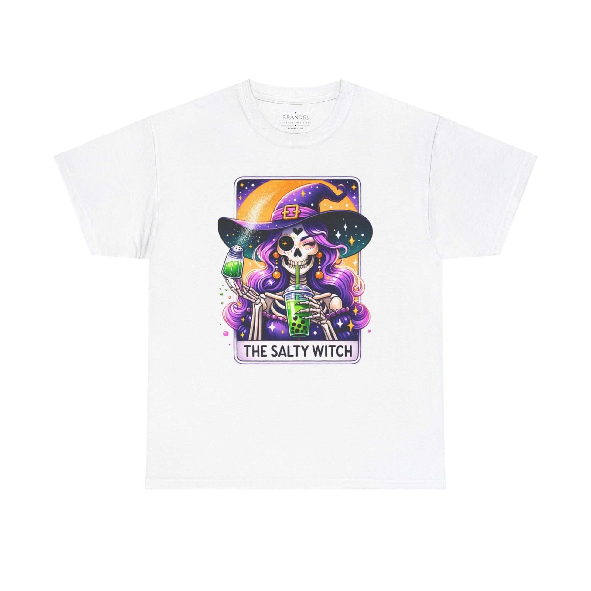 The Salty Witch Halloween T-Shirt | Witchy Halloween Plus Size Cotton Tee, Brand63
