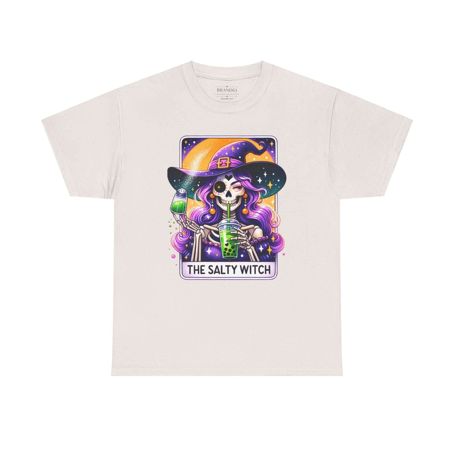 The Salty Witch Halloween T-Shirt | Witchy Halloween Plus Size Cotton Tee, Brand63