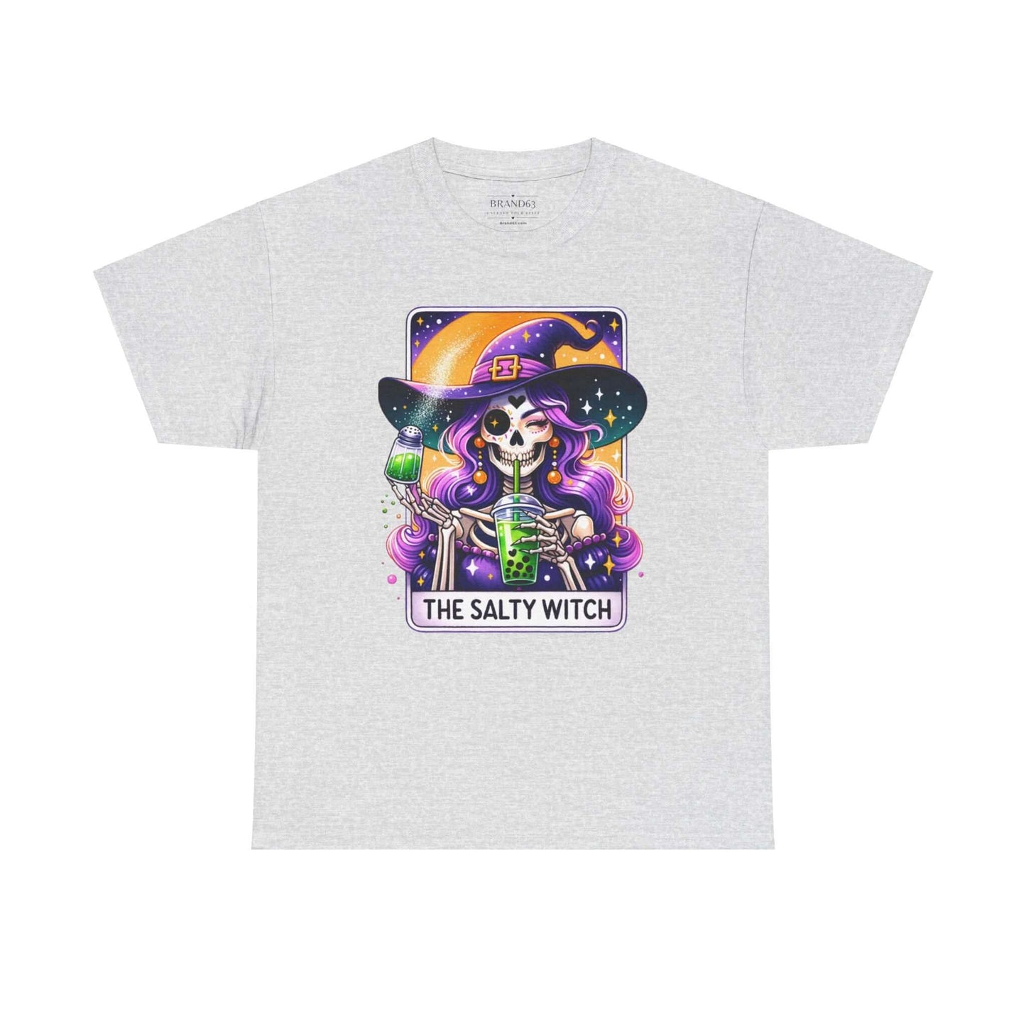 The Salty Witch Halloween T-Shirt | Witchy Halloween Plus Size Cotton Tee, Brand63