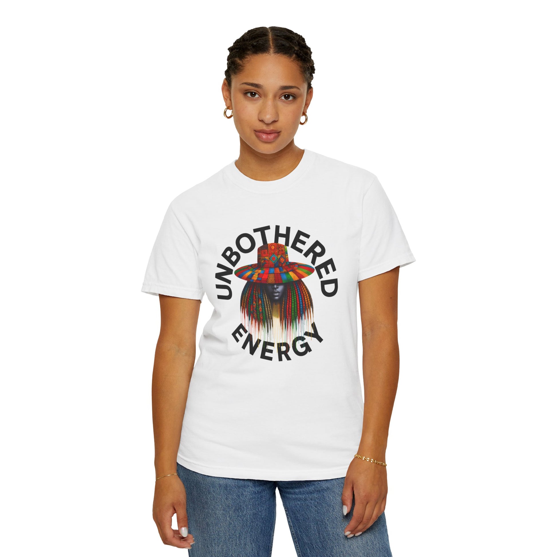 Unbothered Energy T-Shirt — Self Expression Graphic Tee, Brand63