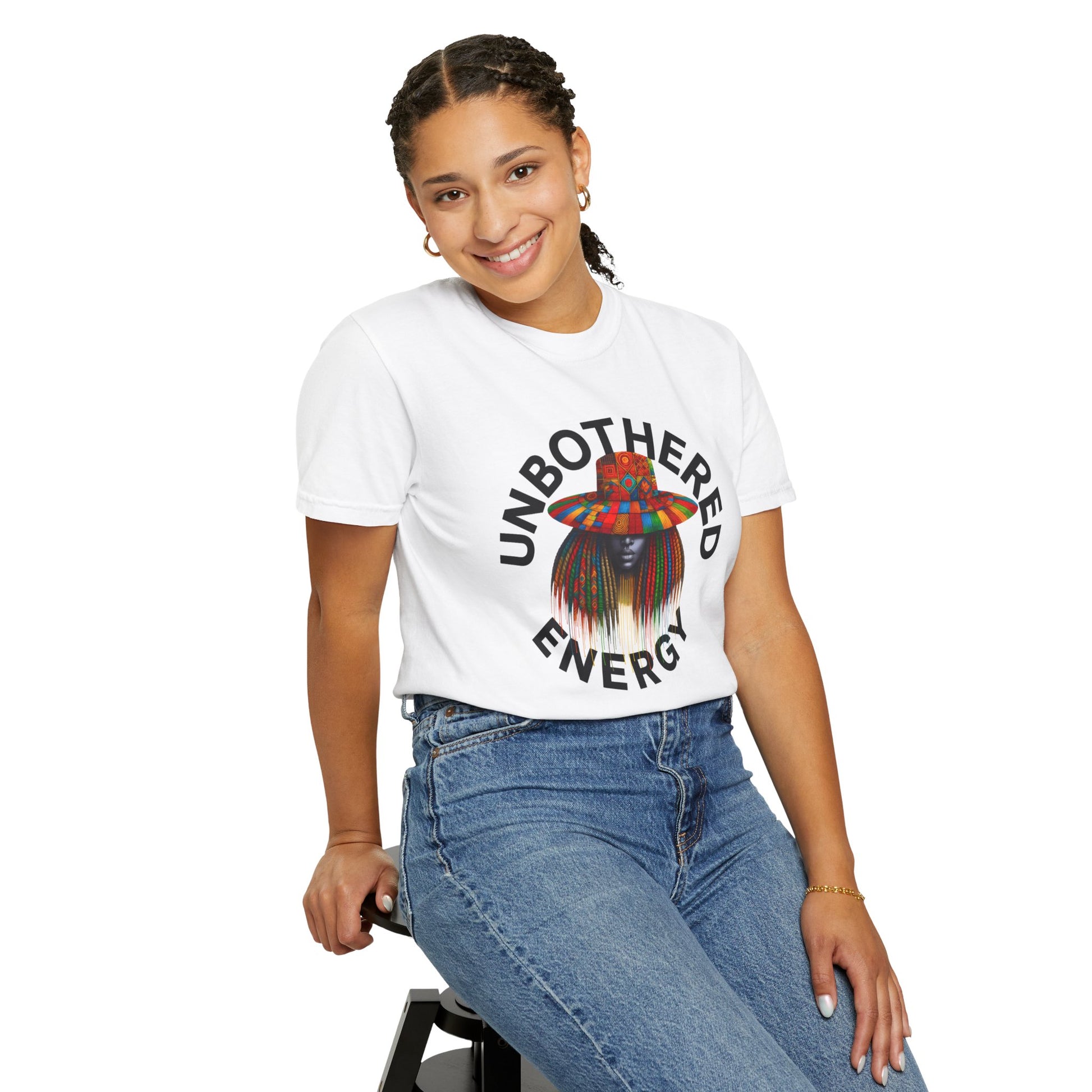 Unbothered Energy T-Shirt — Self Expression Graphic Tee, Brand63