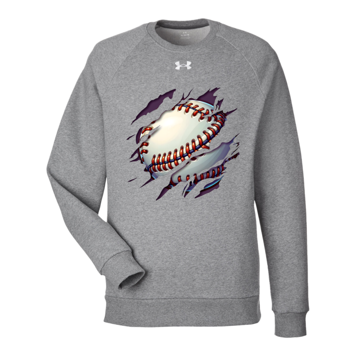 Under Armour Mens Baseball Rival Fleece Sweatshirt, Brand63
